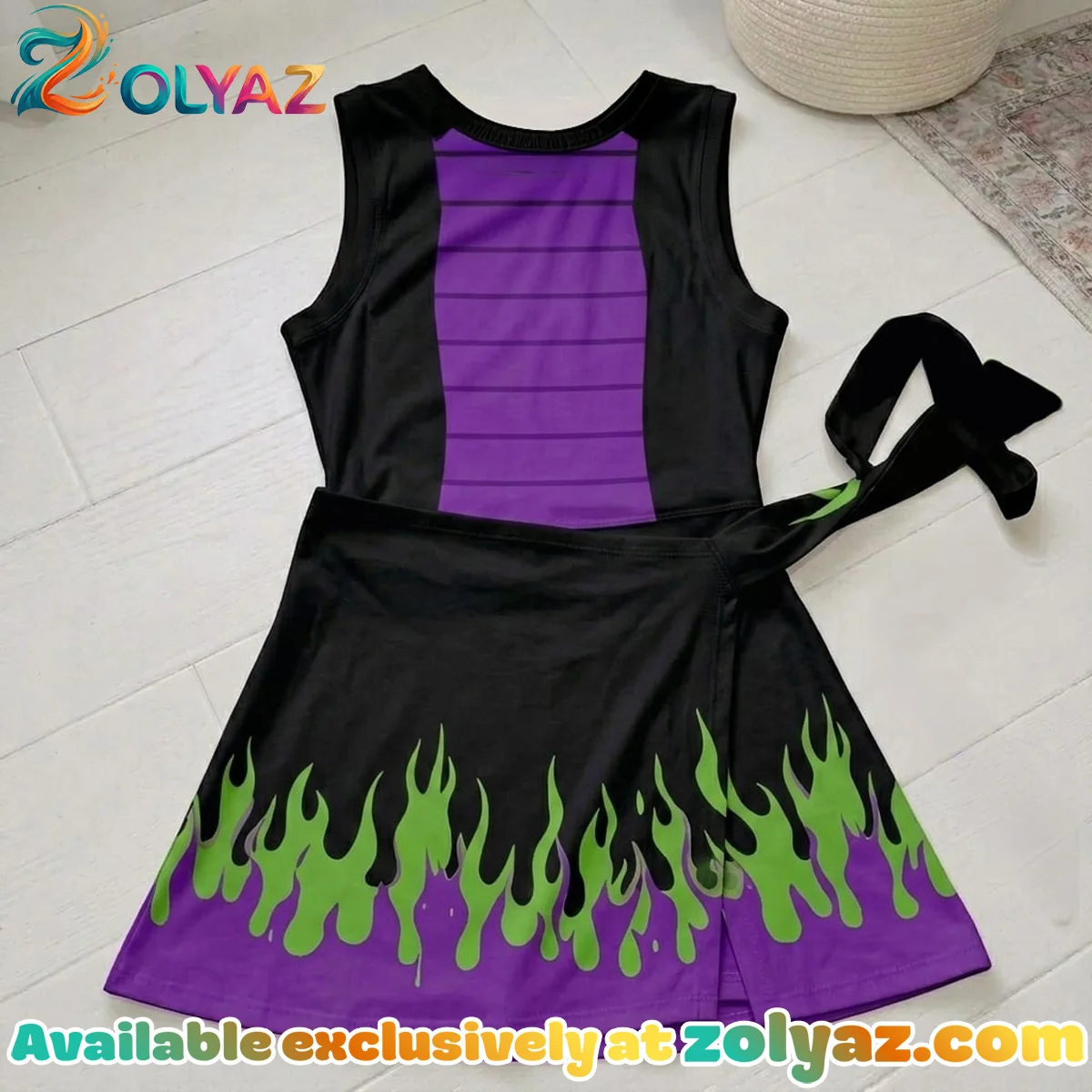 Maleficent Athletic Dress - Tennis Dress Skirt, Disney Villains Park Vacation Outfit, Maleficent Skort Dress