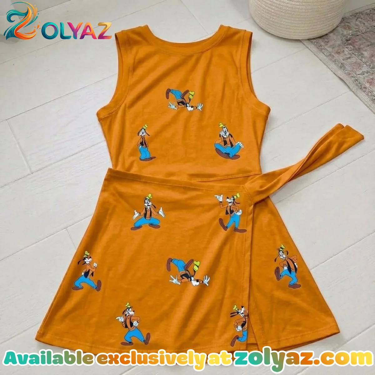 Many Faces Of Goofy Athletic Dress - Tennis Dress Skirt, Disney Goofy Character Park Outfit Many Faces Of Goofy Athletic Dress - Tennis Dress Skirt, Disney Goofy Character Park Outfit