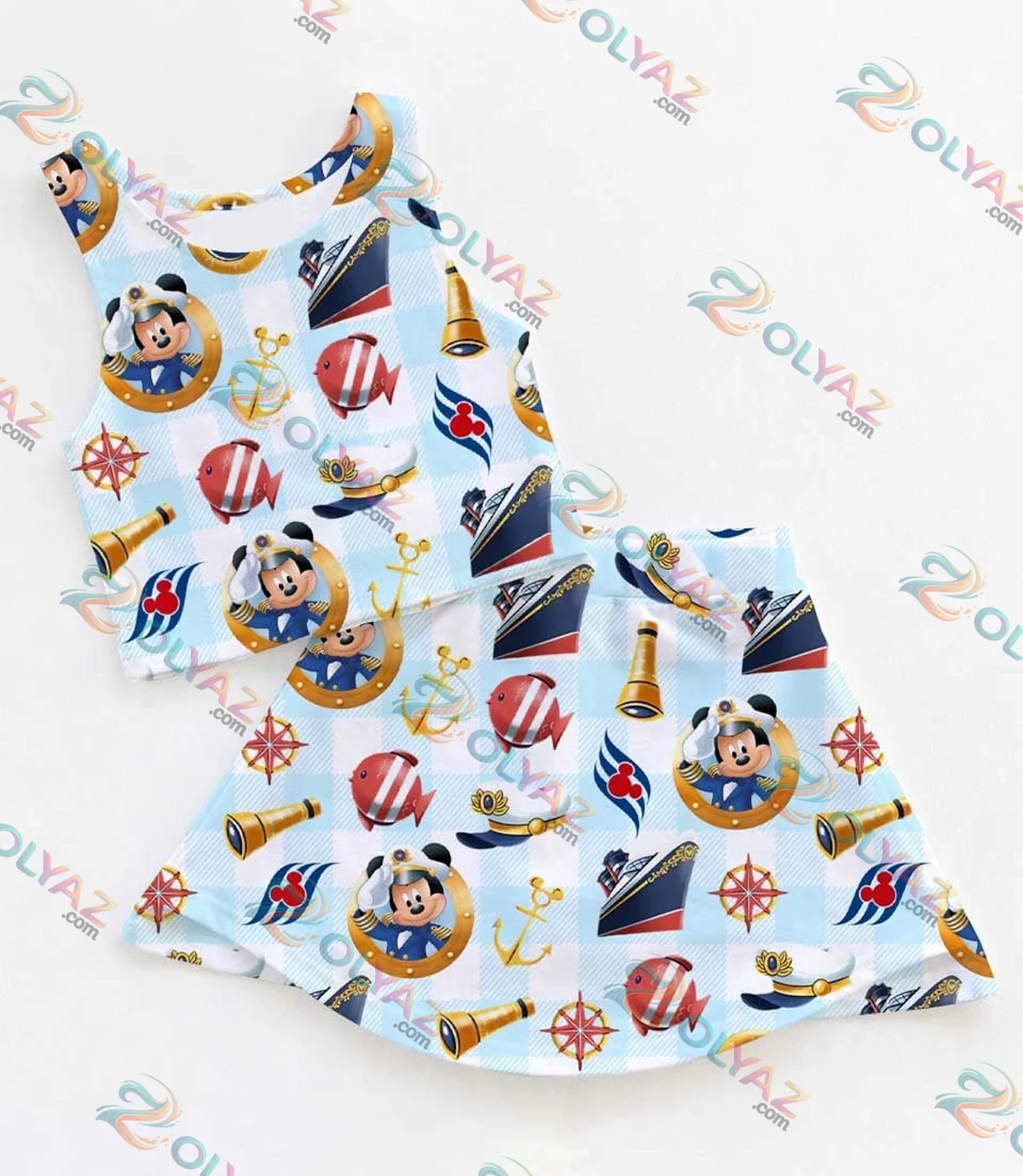 Mickey Minnie Sailor Dress Set