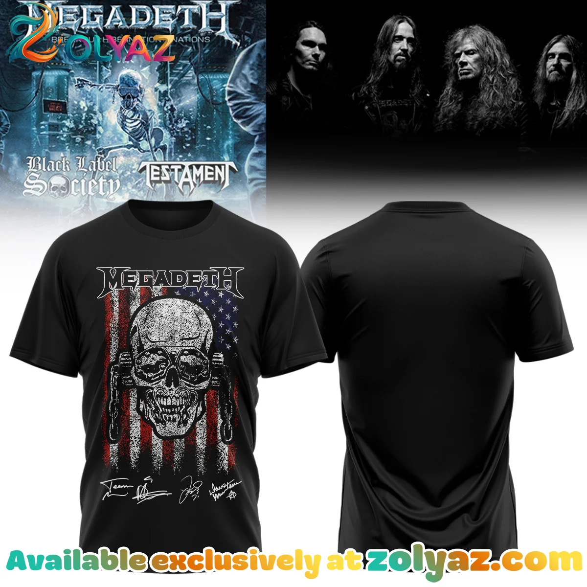 Megadeth Signed Shirt & Hoodie [Batch 10]