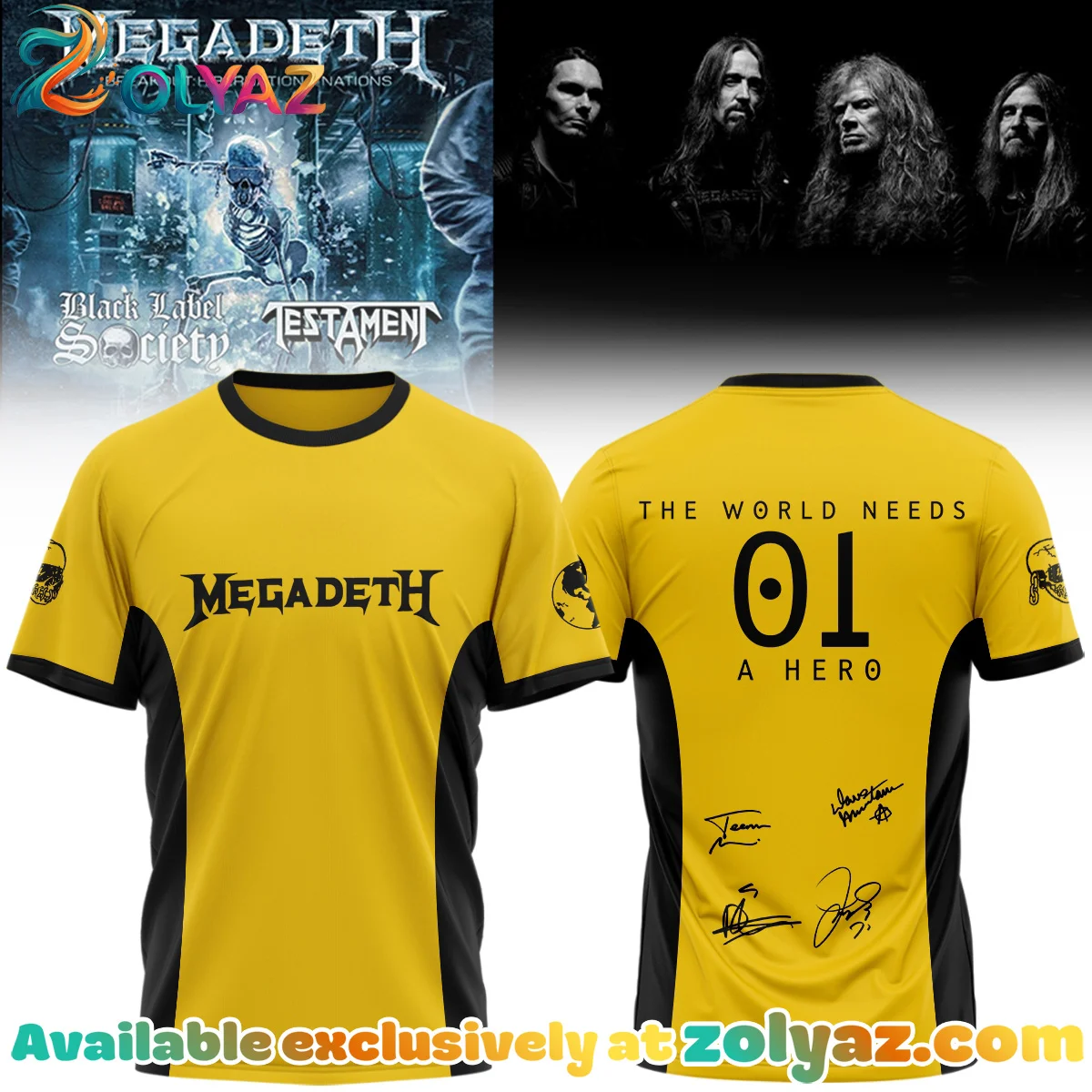 Megadeth Signed T-Shirt & Hoodie [Batch 11]