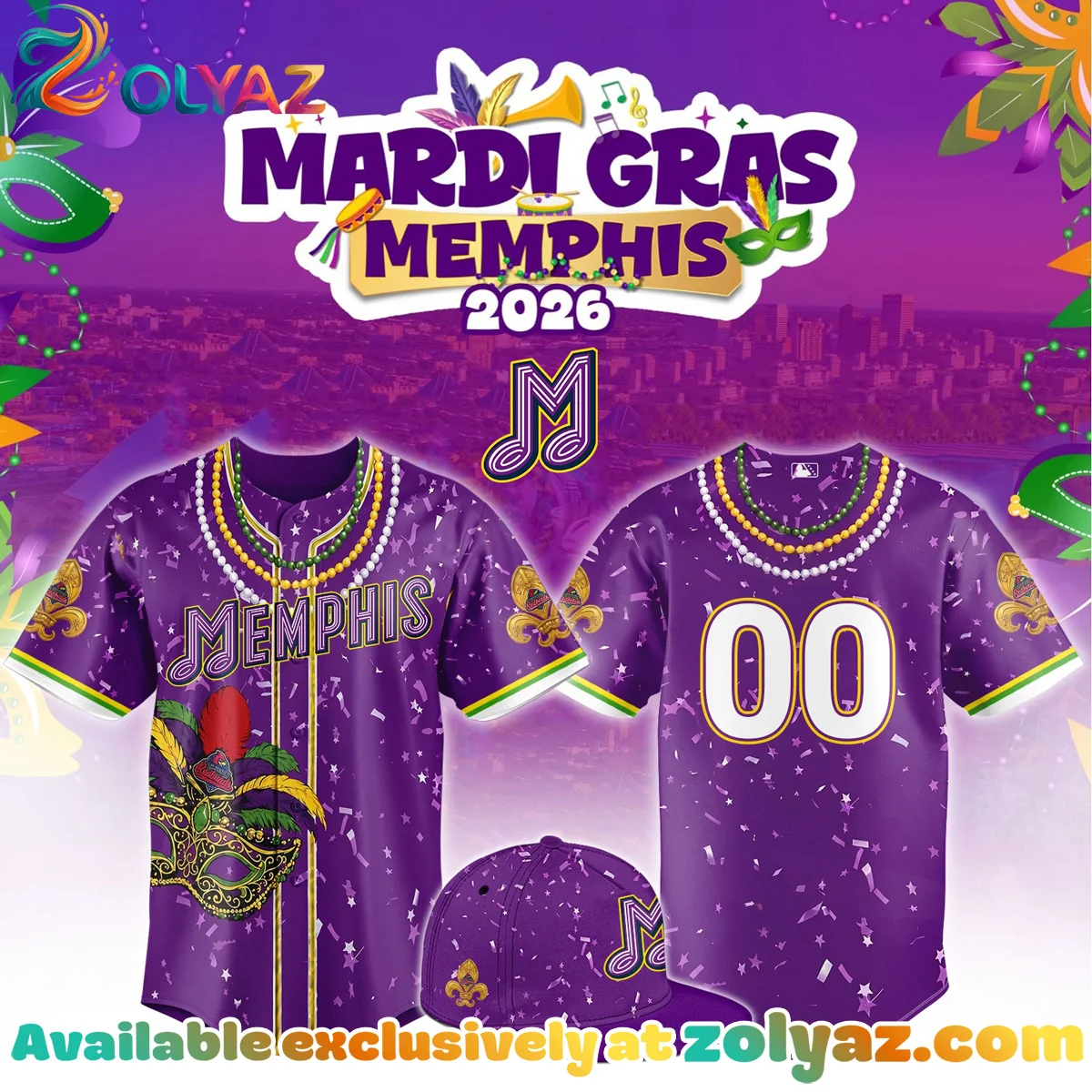 Memphis Mardi Gras Jersey