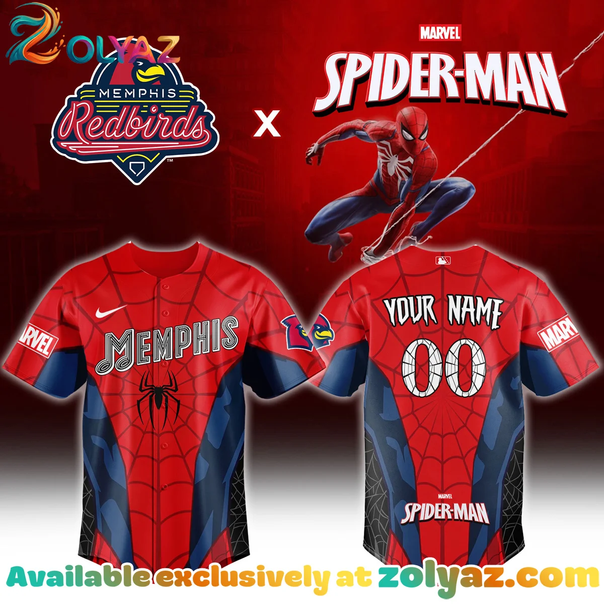 Memphis x Spider-Man Jersey Memphis x Spider-Man Jersey