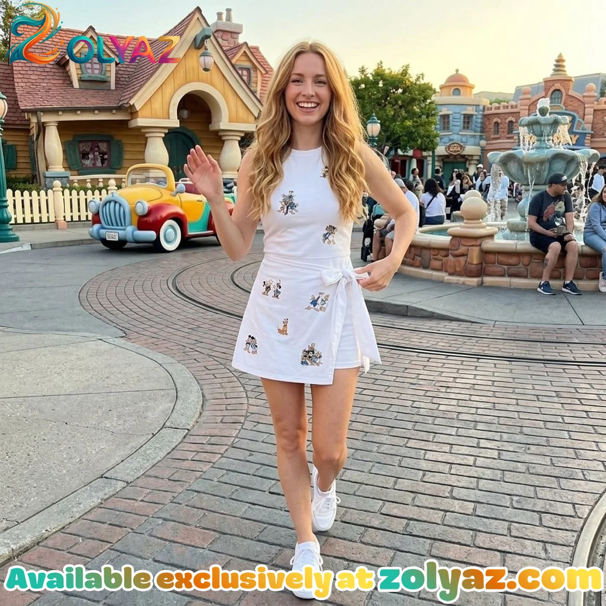 Mickey And Friends Athletic Dress - Tennis Dress Skirt, Disneybound Retro Pleated Skirt Theme Park Vacation Outfit Family Dress Set Mickey And Friends Athletic Dress - Tennis Dress Skirt, Disneybound Retro Pleated Skirt Theme Park Vacation Outfit Family Dress Set