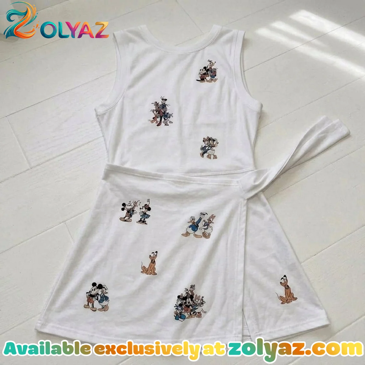 Mickey And Friends Athletic Dress - Tennis Dress Skirt, Disneybound Retro Pleated Skirt Theme Park Vacation Outfit Family Dress Set Mickey And Friends Athletic Dress - Tennis Dress Skirt, Disneybound Retro Pleated Skirt Theme Park Vacation Outfit Family Dress Set