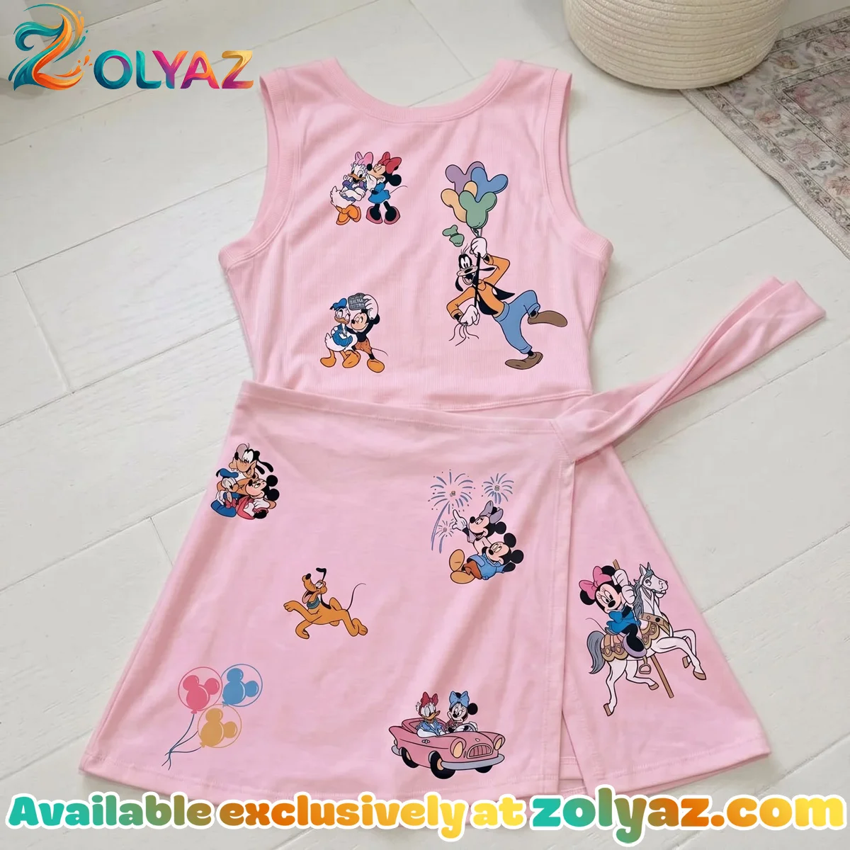 Mickey And Friends Athletic Dress - Tennis Dress Skirt Magical Mouse Disneyland Outfit, Retro Pleated Skirt Family Vacation Dress Set Mickey And Friends Athletic Dress - Tennis Dress Skirt Magical Mouse Disneyland Outfit, Retro Pleated Skirt Family Vacation Dress Set