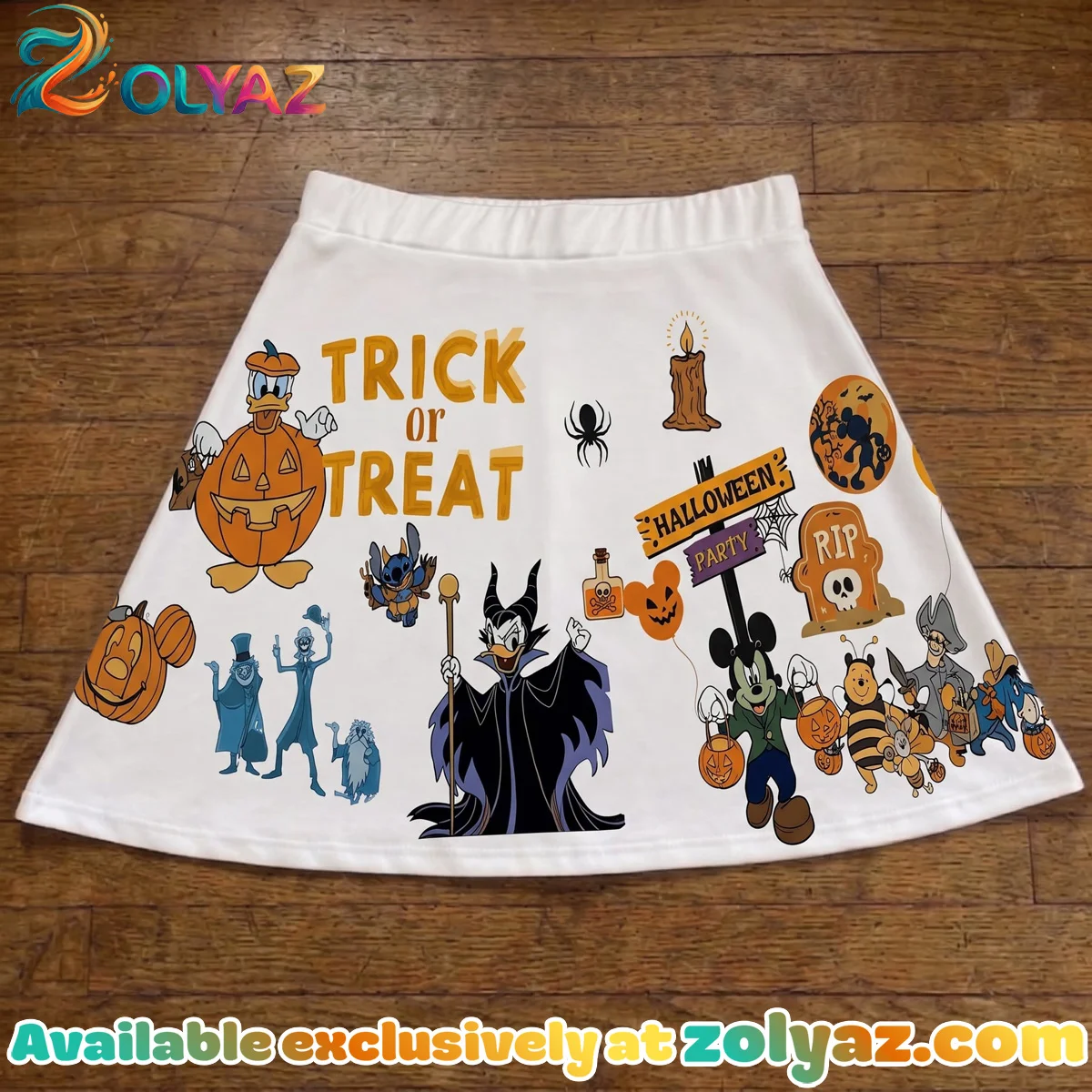 Mickey And Friends Halloween Skater Skirt - Part 2 Mickey And Friends Halloween Skater Skirt - Part 2