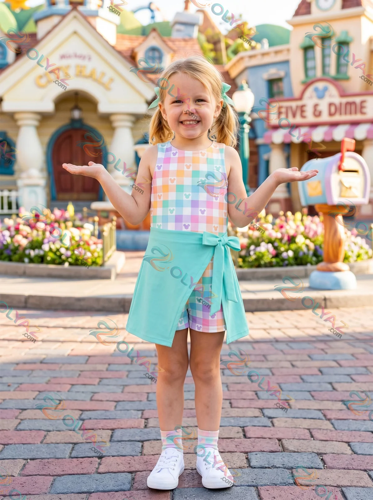 Mickey Checkered Pastel Athletic Dress - Tennis Dress Skirt, Mickey Ears Magic Kingdom Dress Mickey Checkered Pastel Athletic Dress - Tennis Dress Skirt, Mickey Ears Magic Kingdom Dress