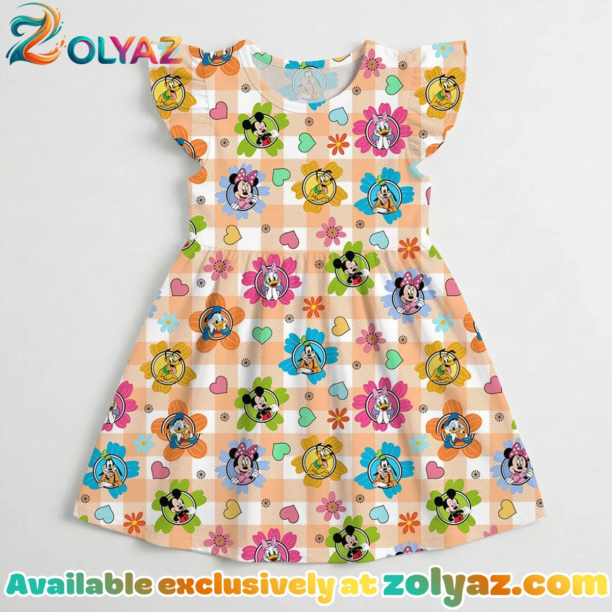Mickey Friends Floral Skater Dress Mickey Friends Floral Skater Dress