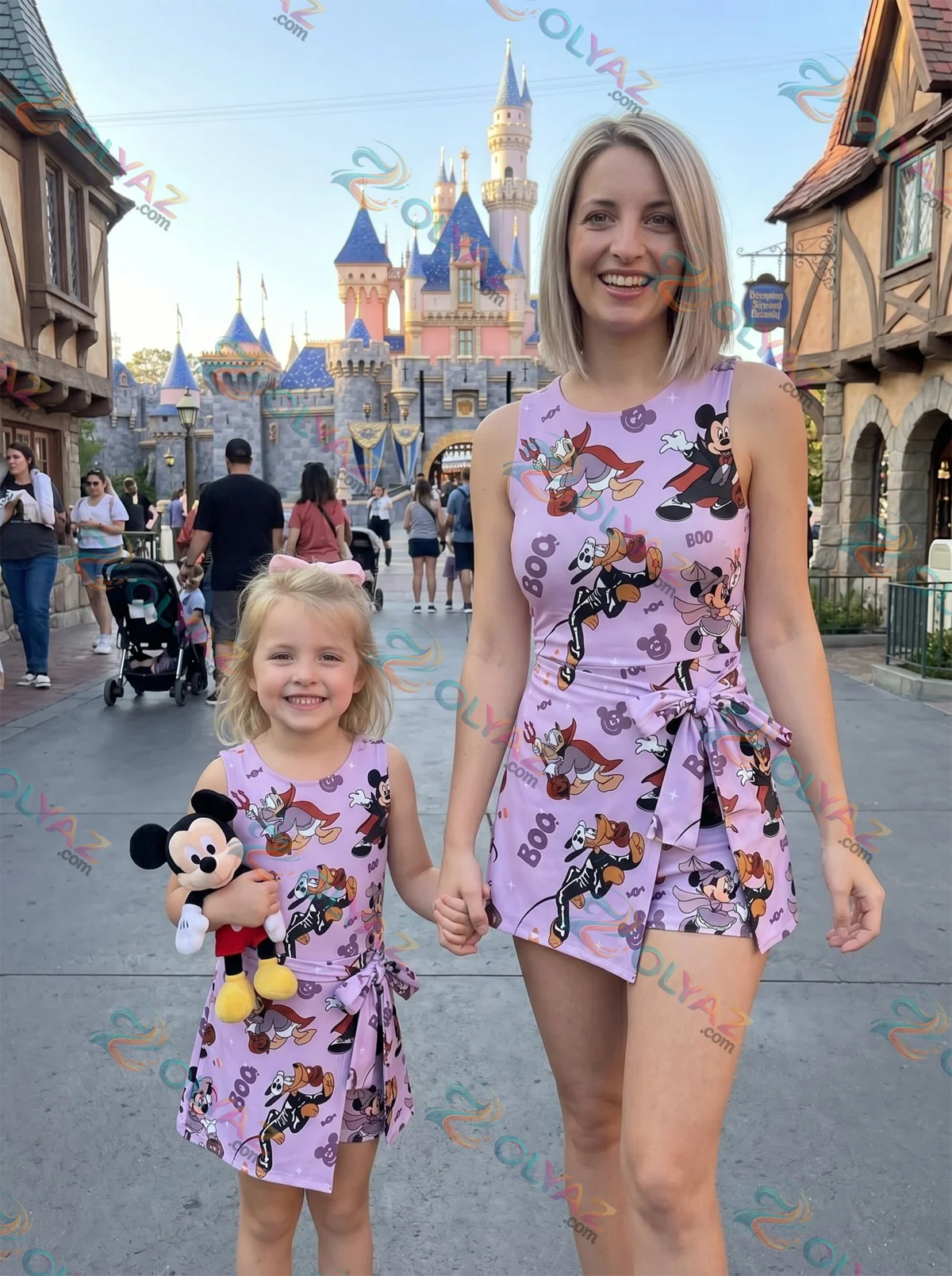 Mickey Halloween Athletic Dress - Tennis Dress Skirt, Disney Park Vacation Outfit, Mickey Halloween Skort Dress