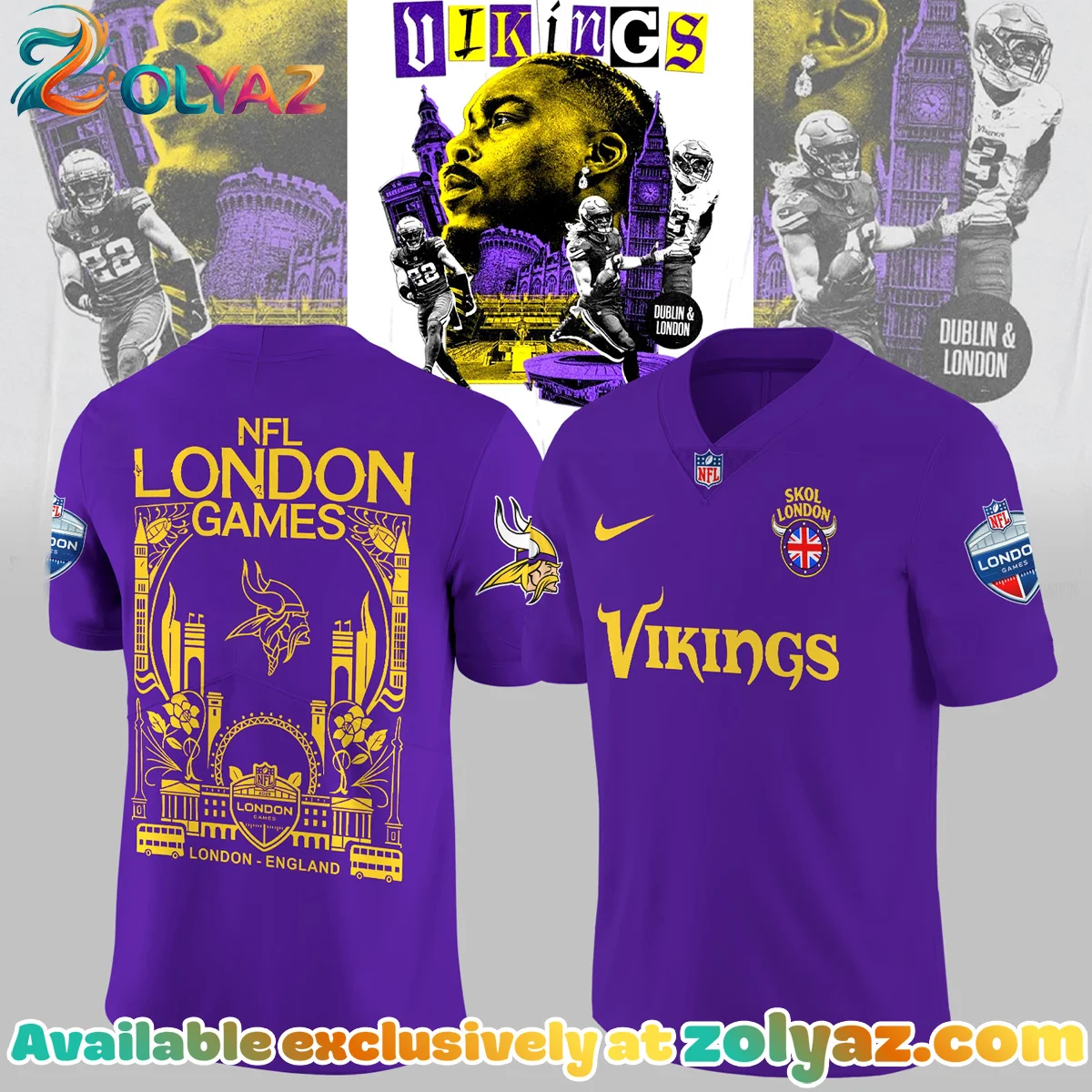 Minnesota Vikings Jersey (Style 7)