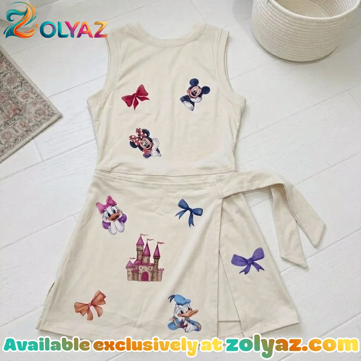 Minnie Daisy Bestie Athletic Dress - Tennis Dress Skirt, Coquette Bow Disney Castle Outfit Minnie Daisy Bestie Athletic Dress - Tennis Dress Skirt, Coquette Bow Disney Castle Outfit