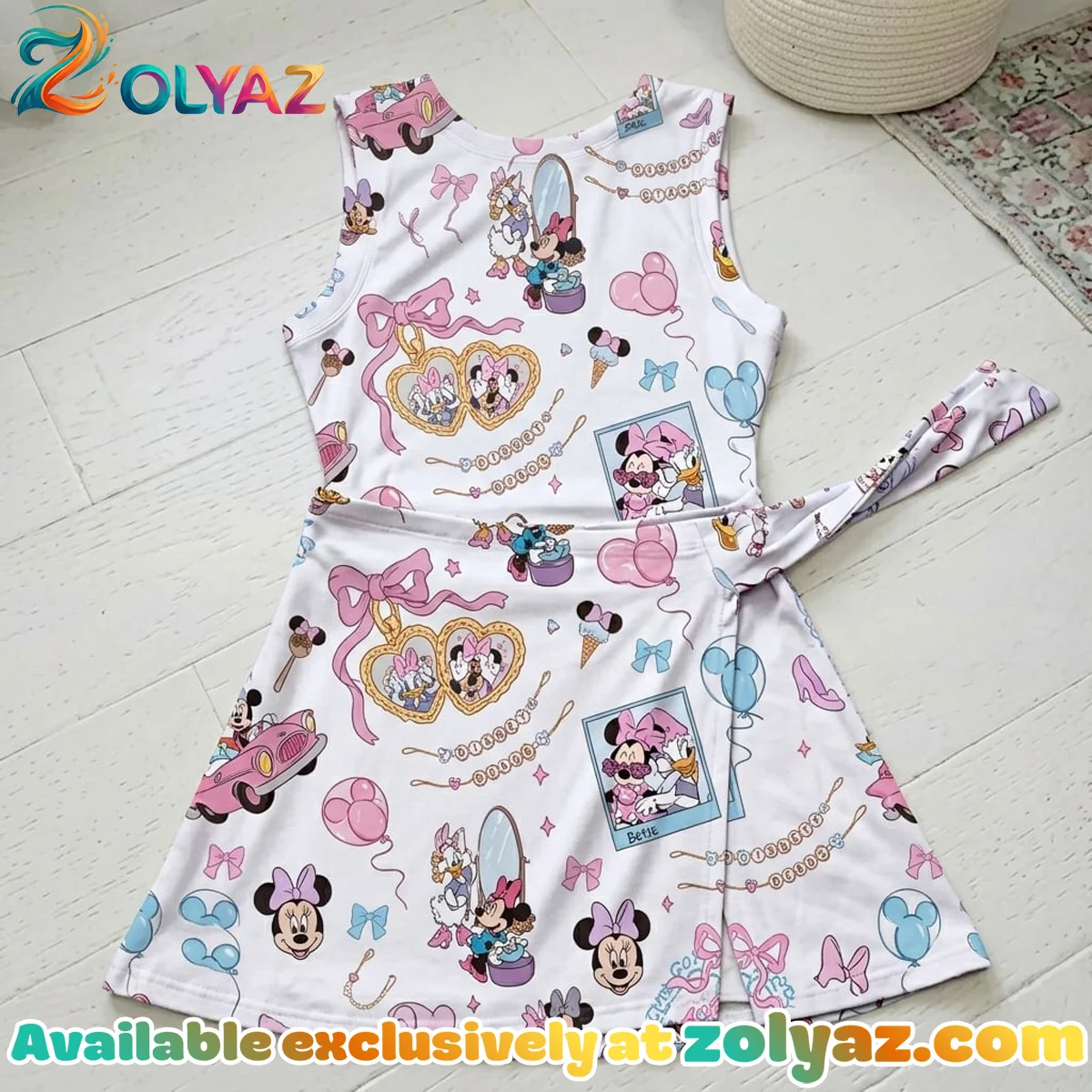 Minnie Daisy Coquette Athletic Dress - Tennis Dress Skirt, Disney Park Vacation Outfit, Minnie Mouse Skort Dress