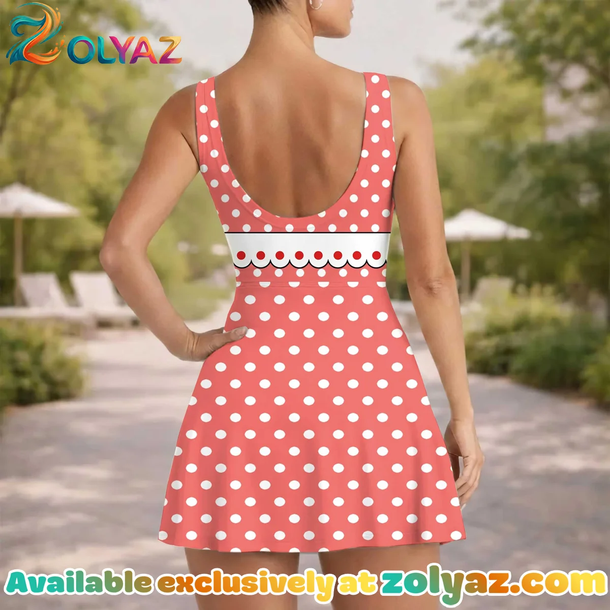 Minnie Inspired Athletic Dress - Tennis Dress Skirt, Red Polka Dot Mom And Me Matching Outfit, Disney Park Vacation Clothes Minnie Inspired Athletic Dress - Tennis Dress Skirt, Red Polka Dot Mom And Me Matching Outfit, Disney Park Vacation Clothes