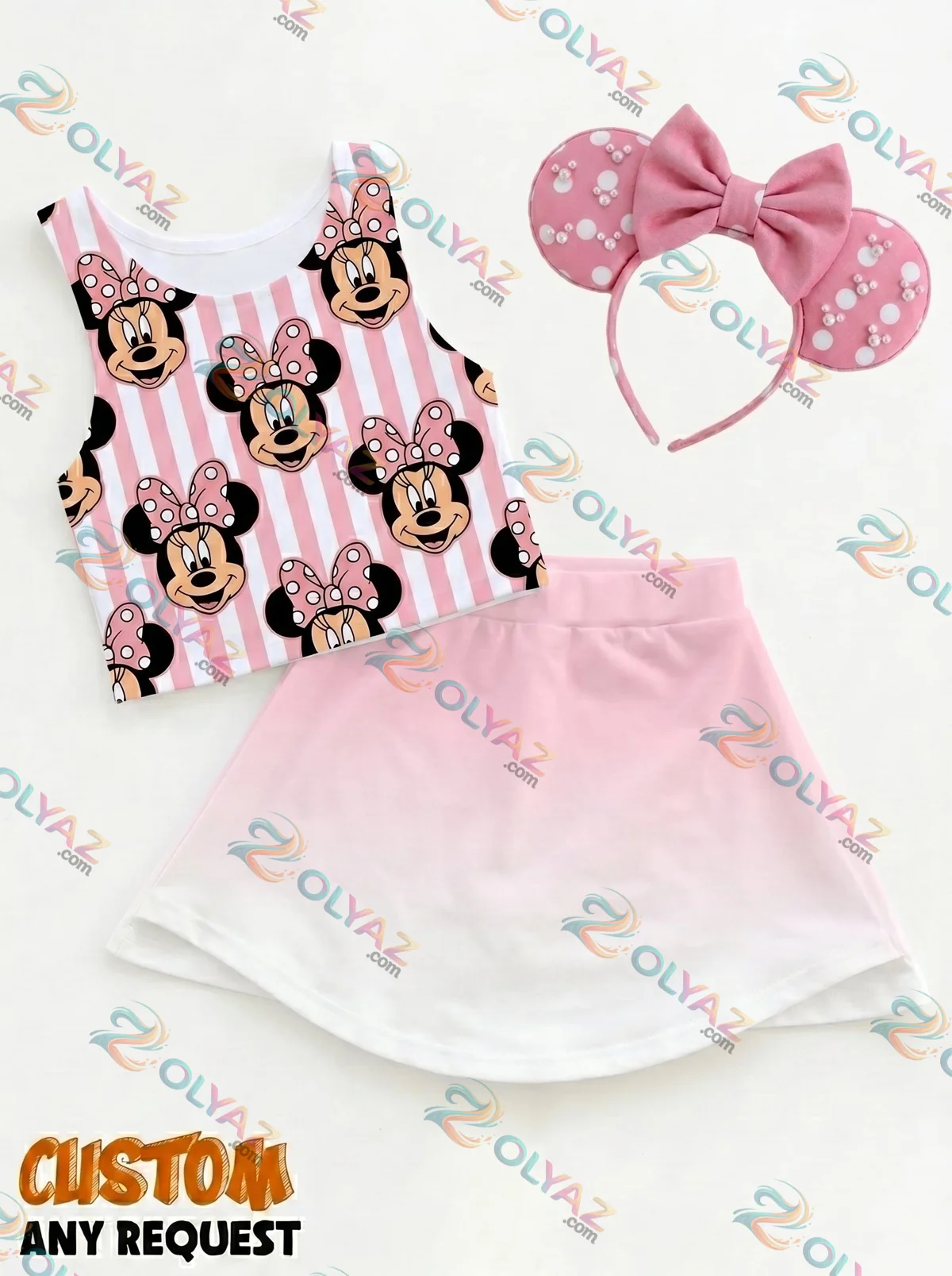Minnie Mouse Ombre Dress Set