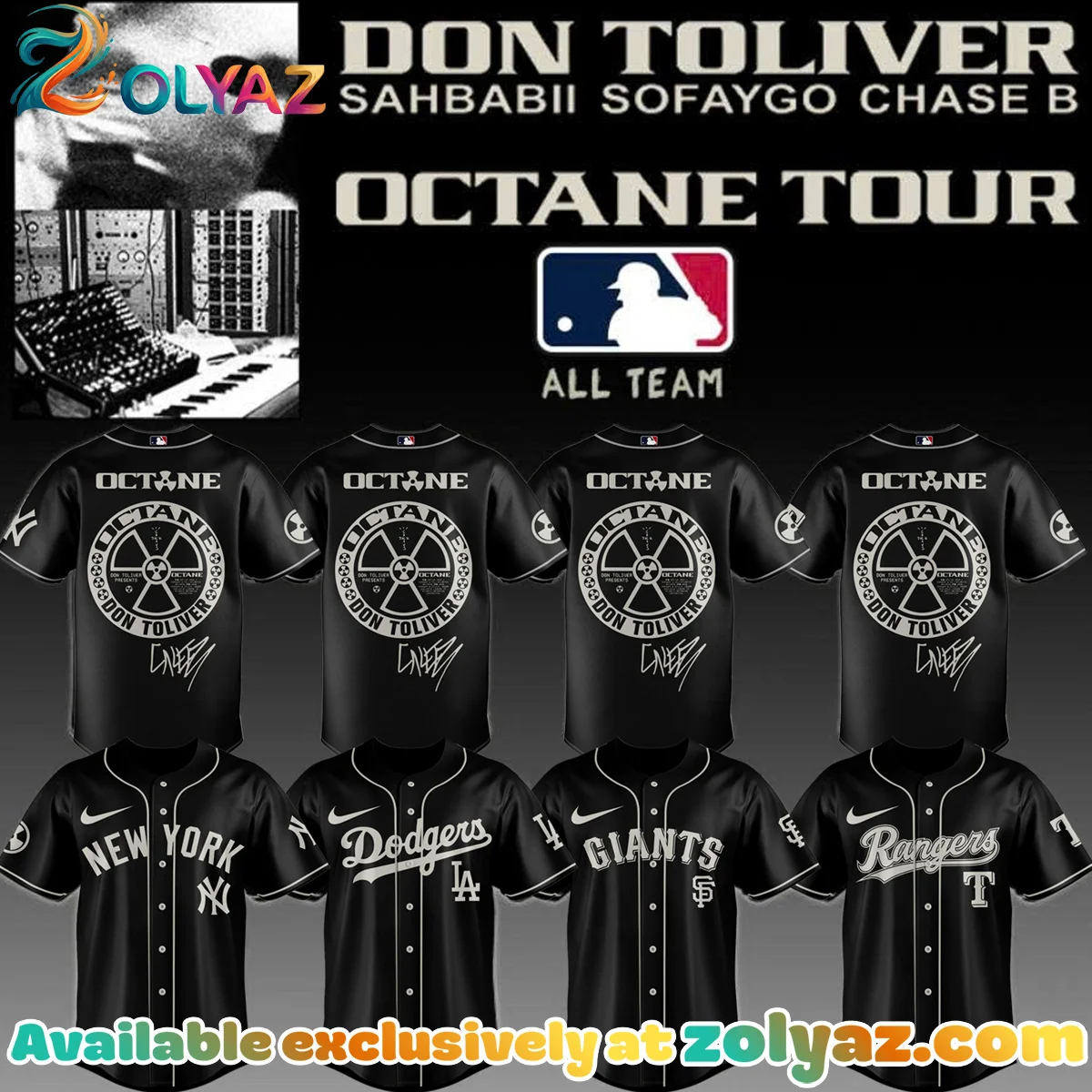 MLB ALL TEAMS x Don Toliver Octane Tour Jersey (Design 3)