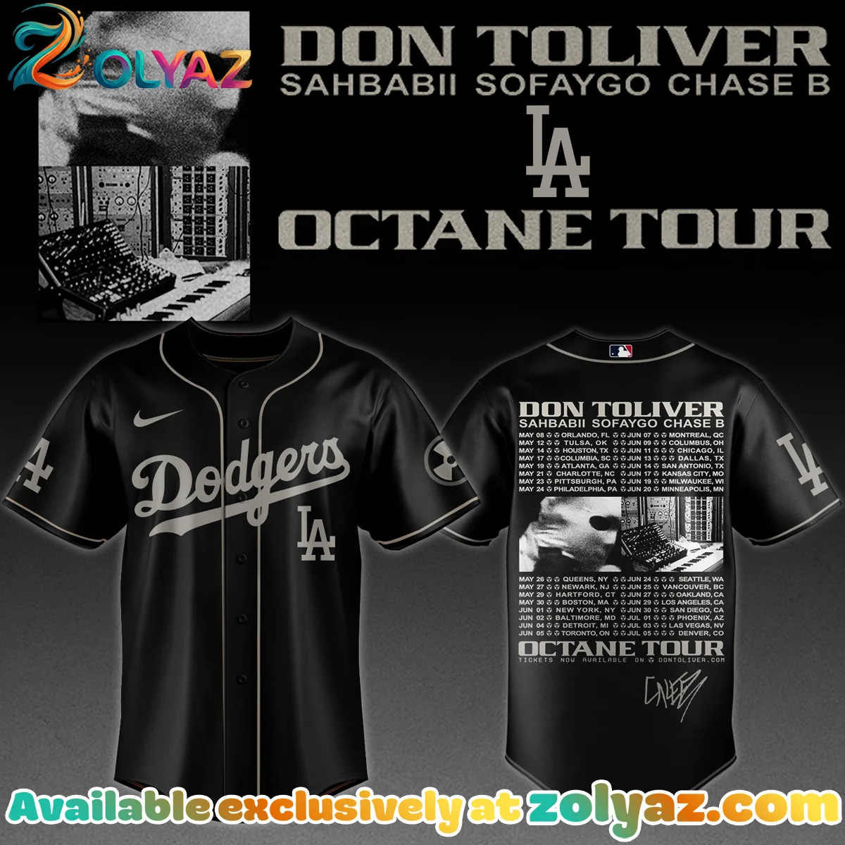MLB ALL TEAMS x Don Toliver Octane Tour Jersey (Release 5) MLB ALL TEAMS x Don Toliver Octane Tour Jersey (Release 5)