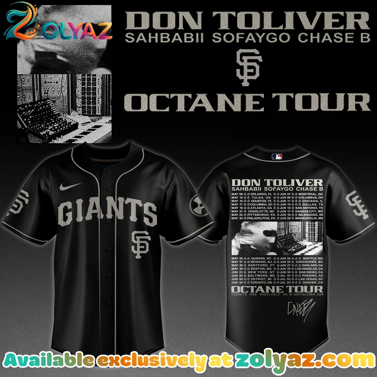 MLB ALL TEAMS x Don Toliver Octane Tour Jersey (Release 5) MLB ALL TEAMS x Don Toliver Octane Tour Jersey (Release 5)