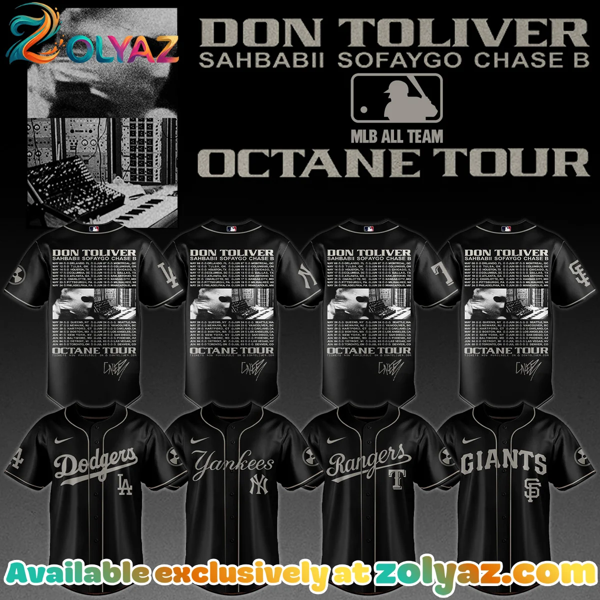 MLB ALL TEAMS x Don Toliver Octane Tour Jersey (Release 5)