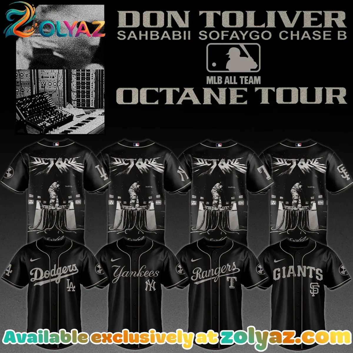 MLB ALL TEAMS x Don Toliver Octane Tour Jersey [Batch 1]