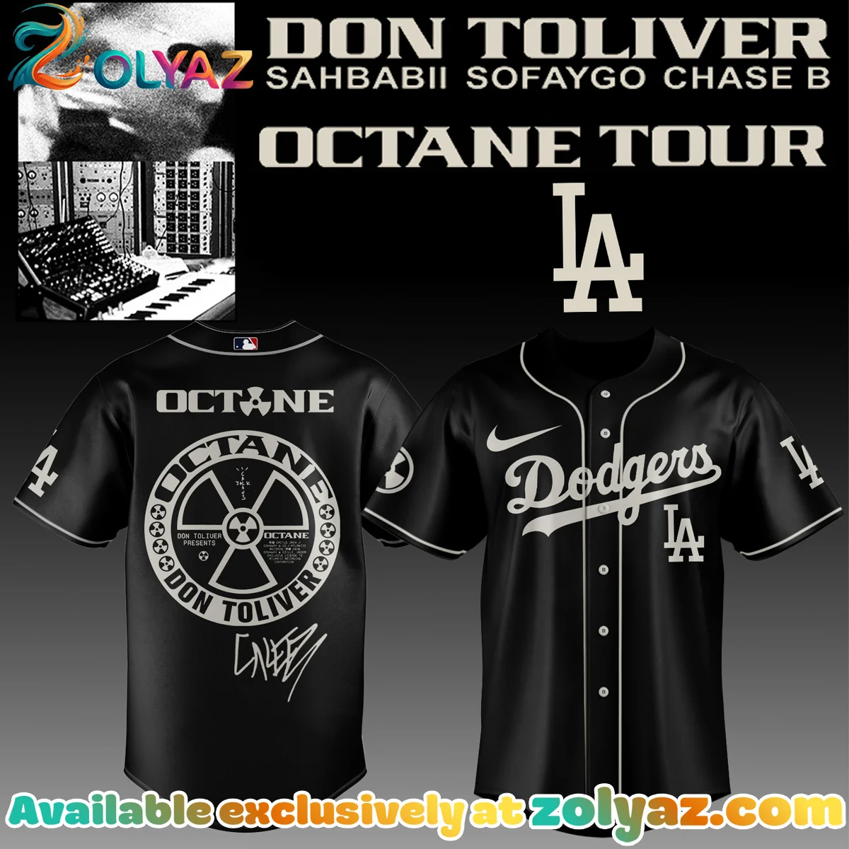 MLB ALL TEAMS x Don Toliver Octane Tour Jersey (Design 3) MLB ALL TEAMS x Don Toliver Octane Tour Jersey (Design 3)