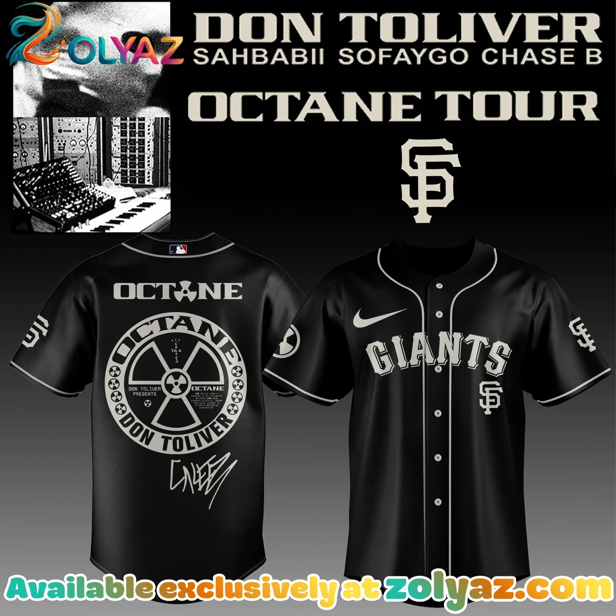 MLB ALL TEAMS x Don Toliver Octane Tour Jersey (Design 3) MLB ALL TEAMS x Don Toliver Octane Tour Jersey (Design 3)