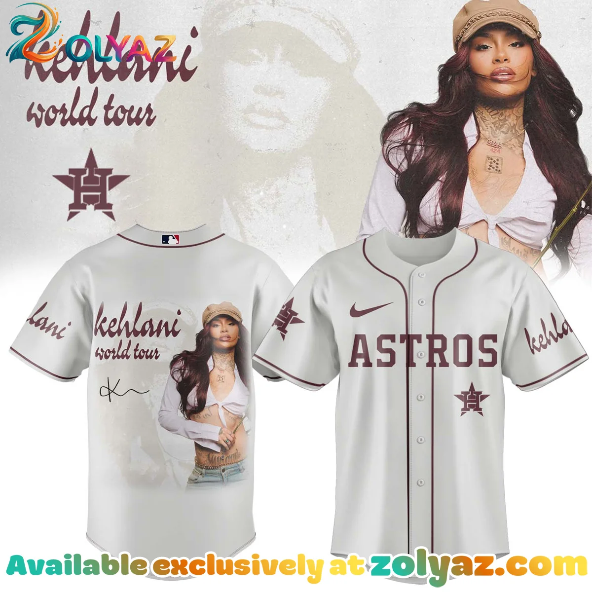 MLB x Kehlani World Tour Signature Jersey (Design 1) MLB x Kehlani World Tour Signature Jersey (Design 1)