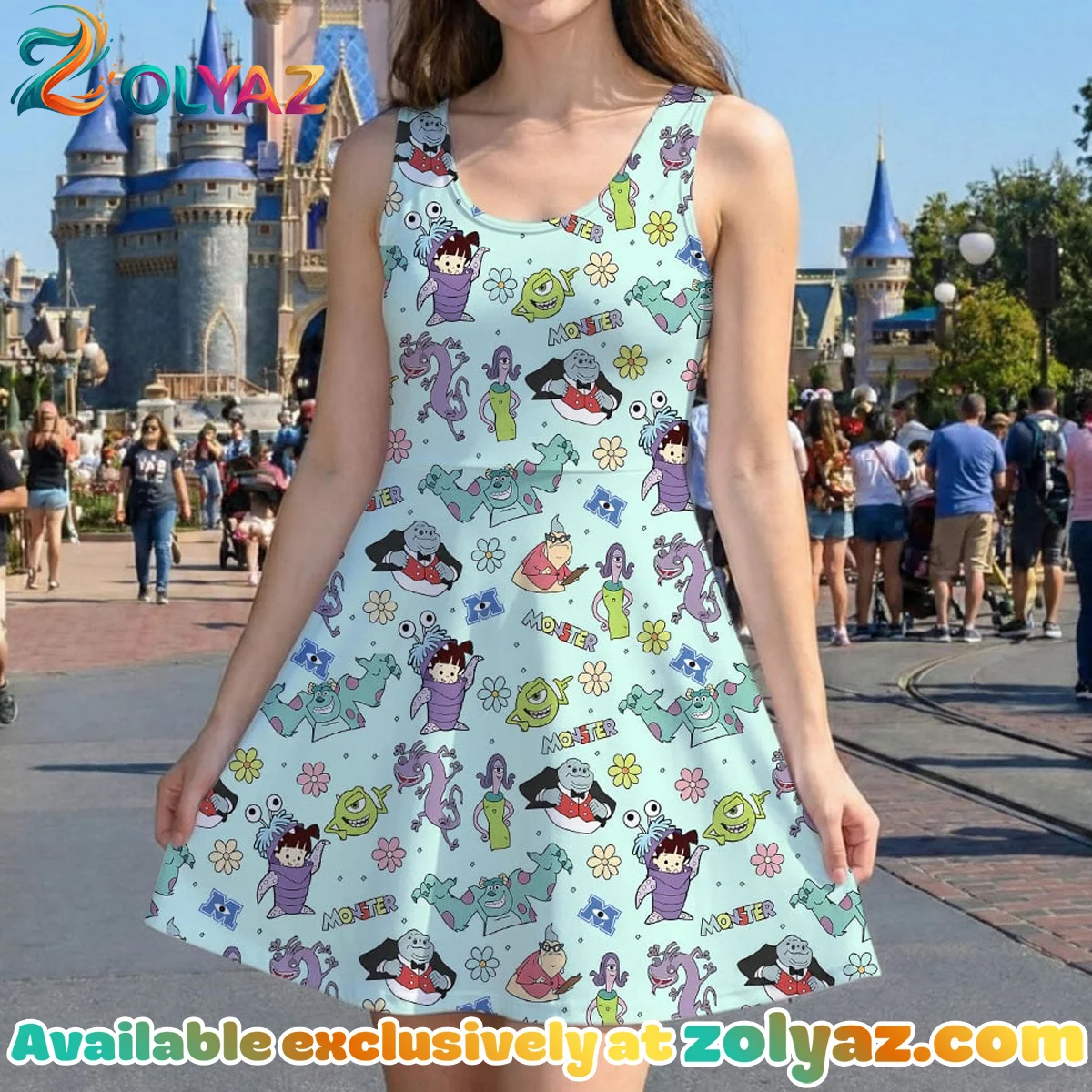 Monsters Inc Skater Dress Monsters Inc Skater Dress