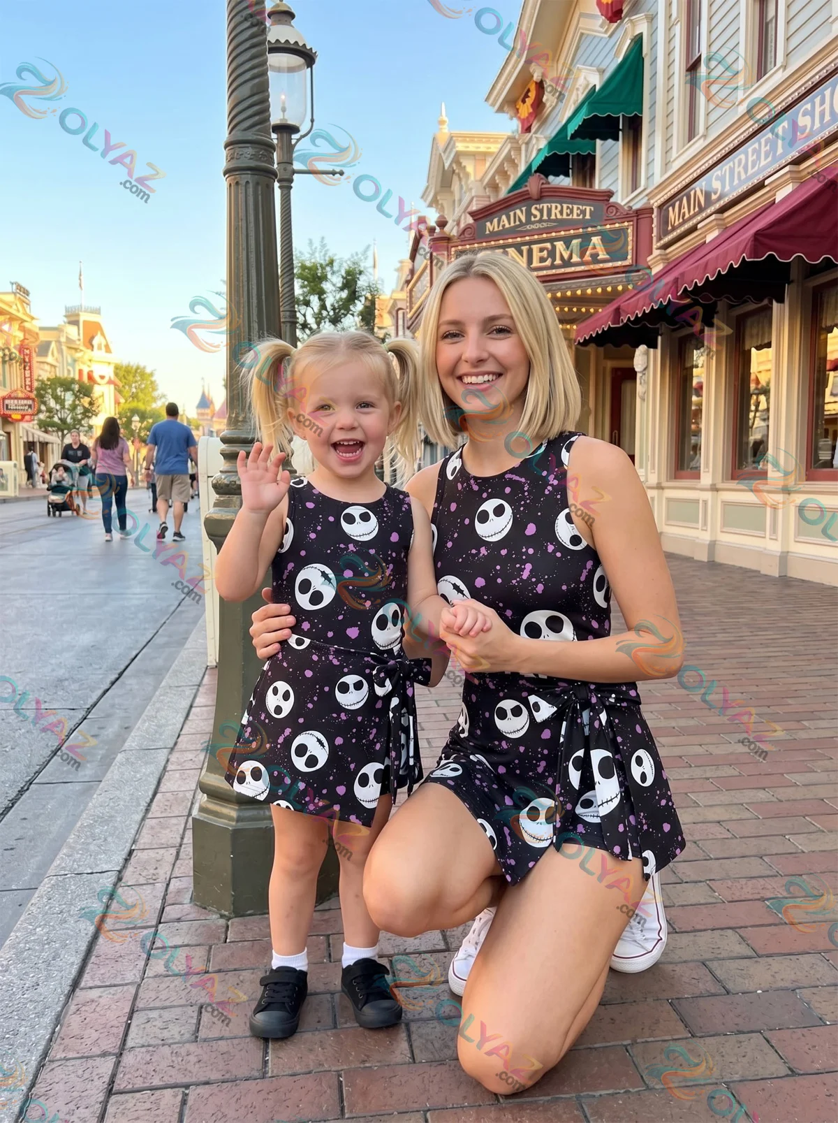 Nightmare Before Christmas Jack Sally Athletic Dress - Tennis Dress Skirt Disneyland Halloween Outfit, Magic Kingdom Dress Set