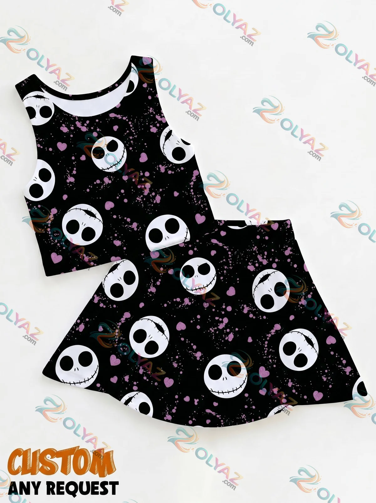 Nightmare Before Christmas Jack Sally Dress Set