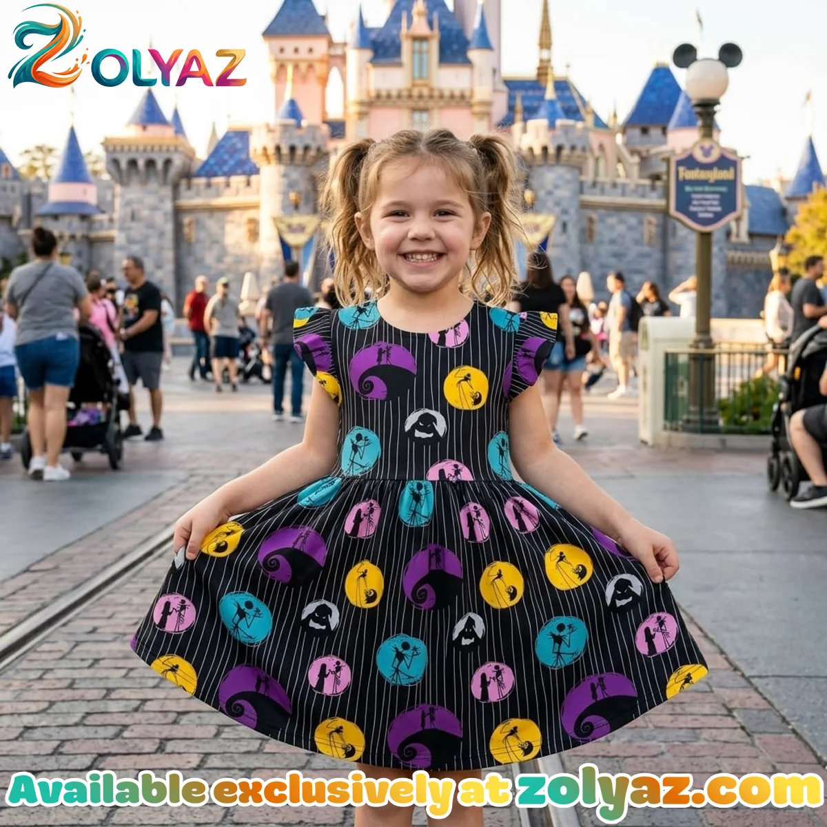Nightmare Before Christmas Jack And Sally Skater Dress