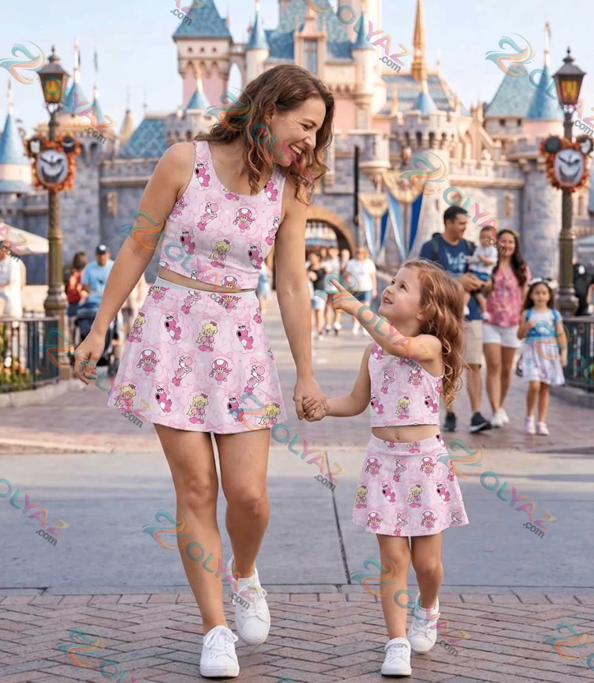 Super Mario Princess Peach & Pink Yoshi Dress Set Super Mario Princess Peach & Pink Yoshi Dress Set