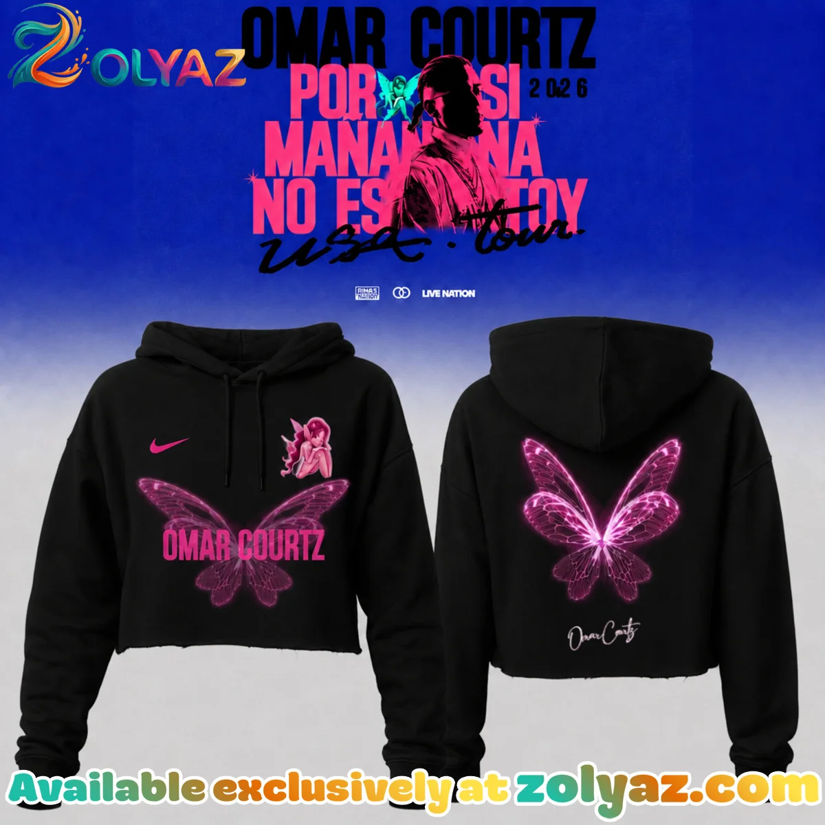 Omar Courtz Por Si Mañana No Estoy Tour Signature Shirt & Hoodie (Design 1)