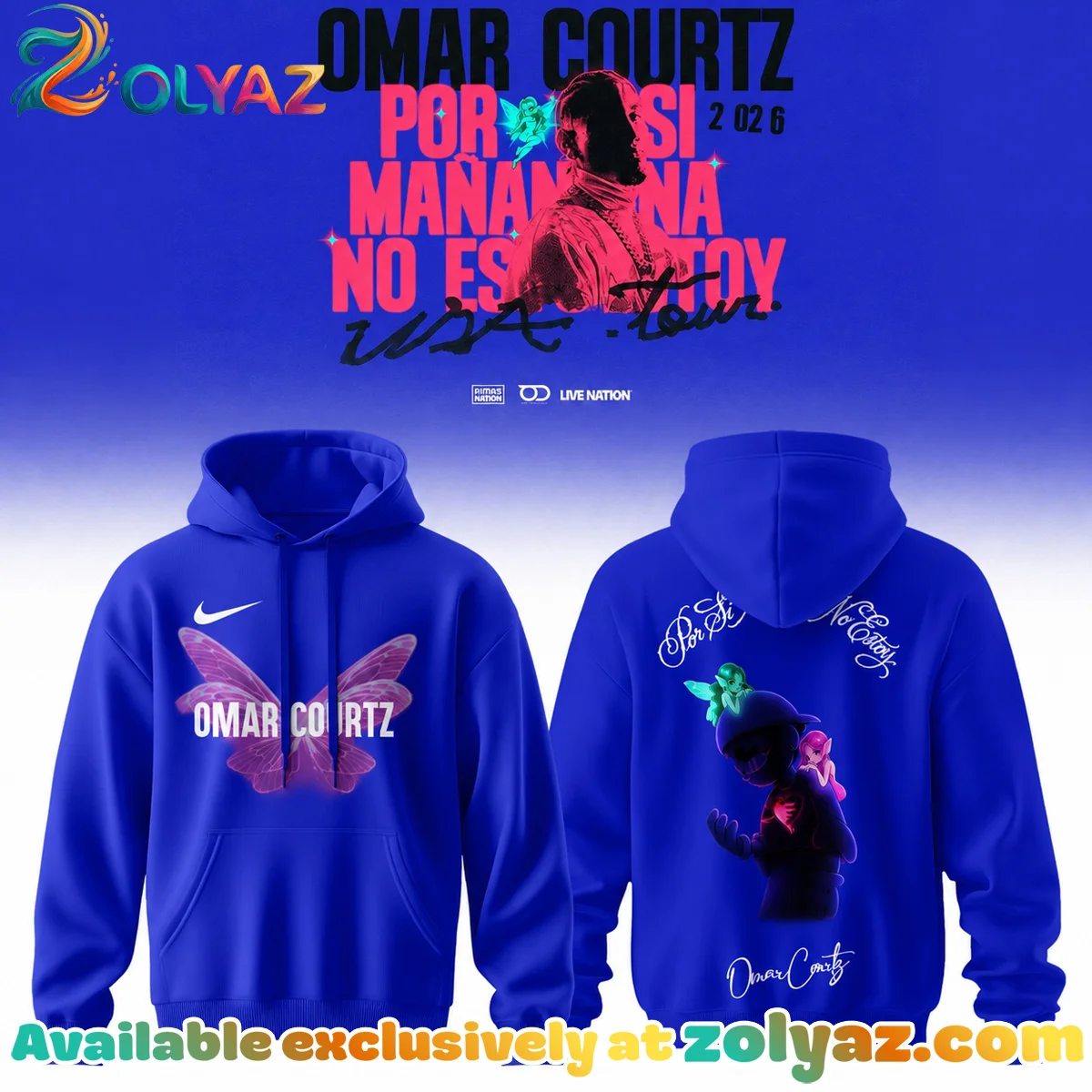 Omar Courtz Por Si Manana No Estoy Tour Signature T-Shirt & Hoodie [Drop 8]