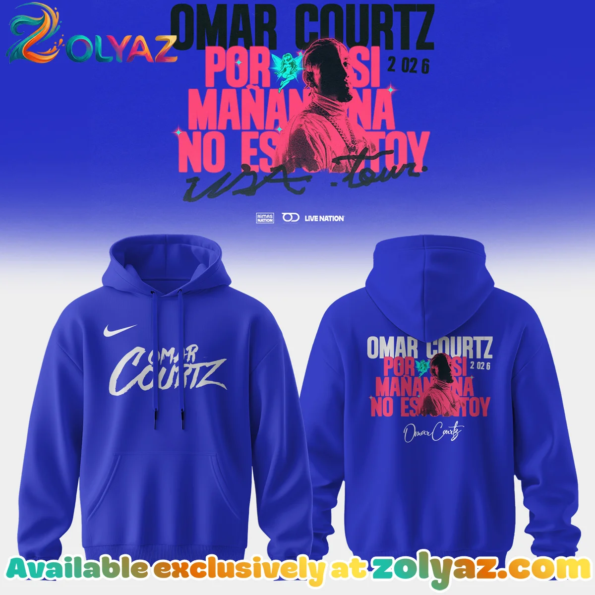 Omar Courtz Por Si Mañana No Estoy Tour Signature T-Shirt & Hoodie - Variant 1