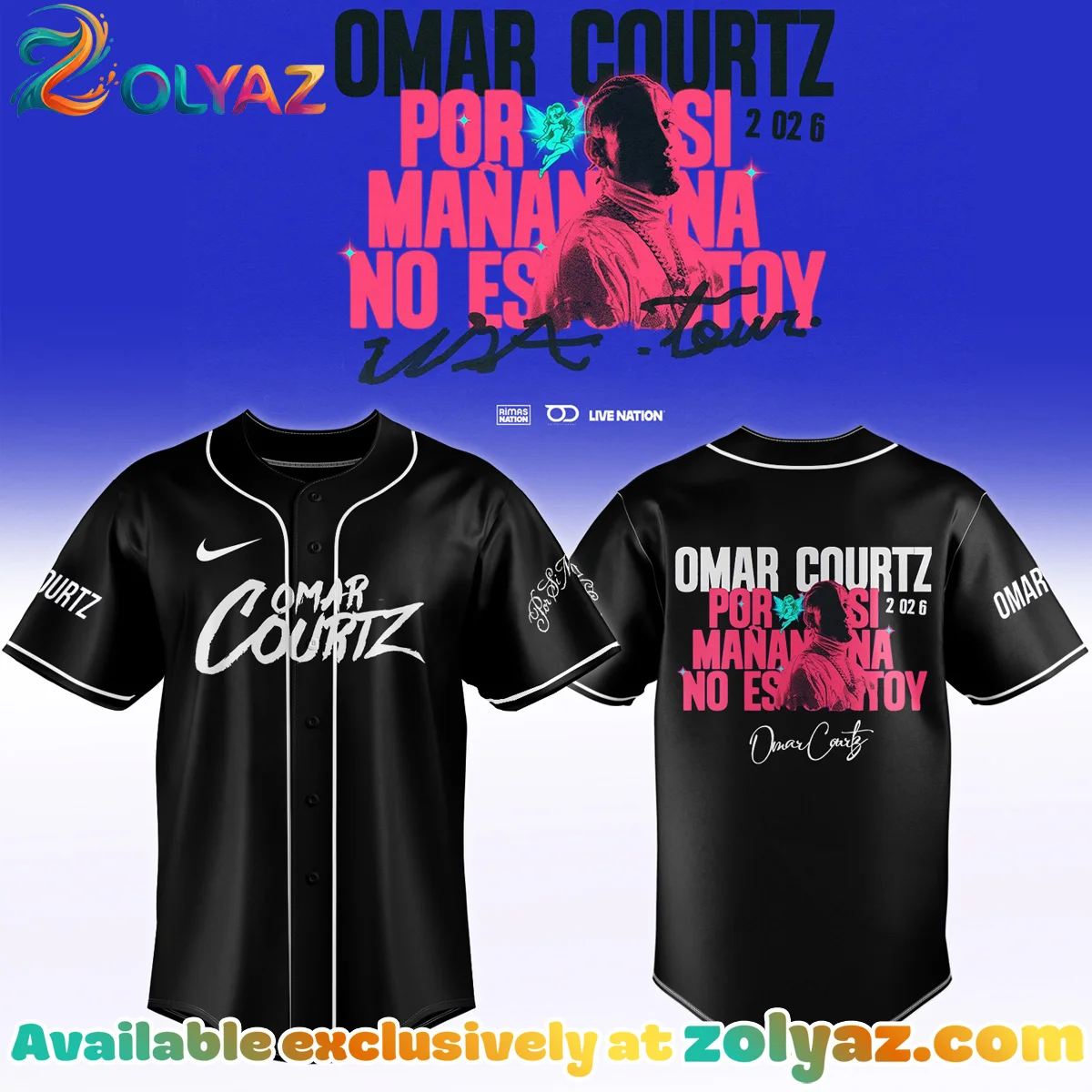 Omar Courtz Por Si Mañana No Estoy Tour Signature Jersey - Series 8