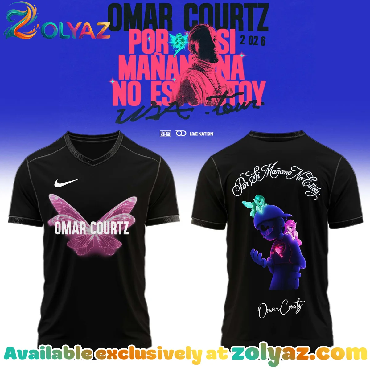 Omar Courtz Por Si Mañana No Estoy Tour Signature Jersey (Design 4)