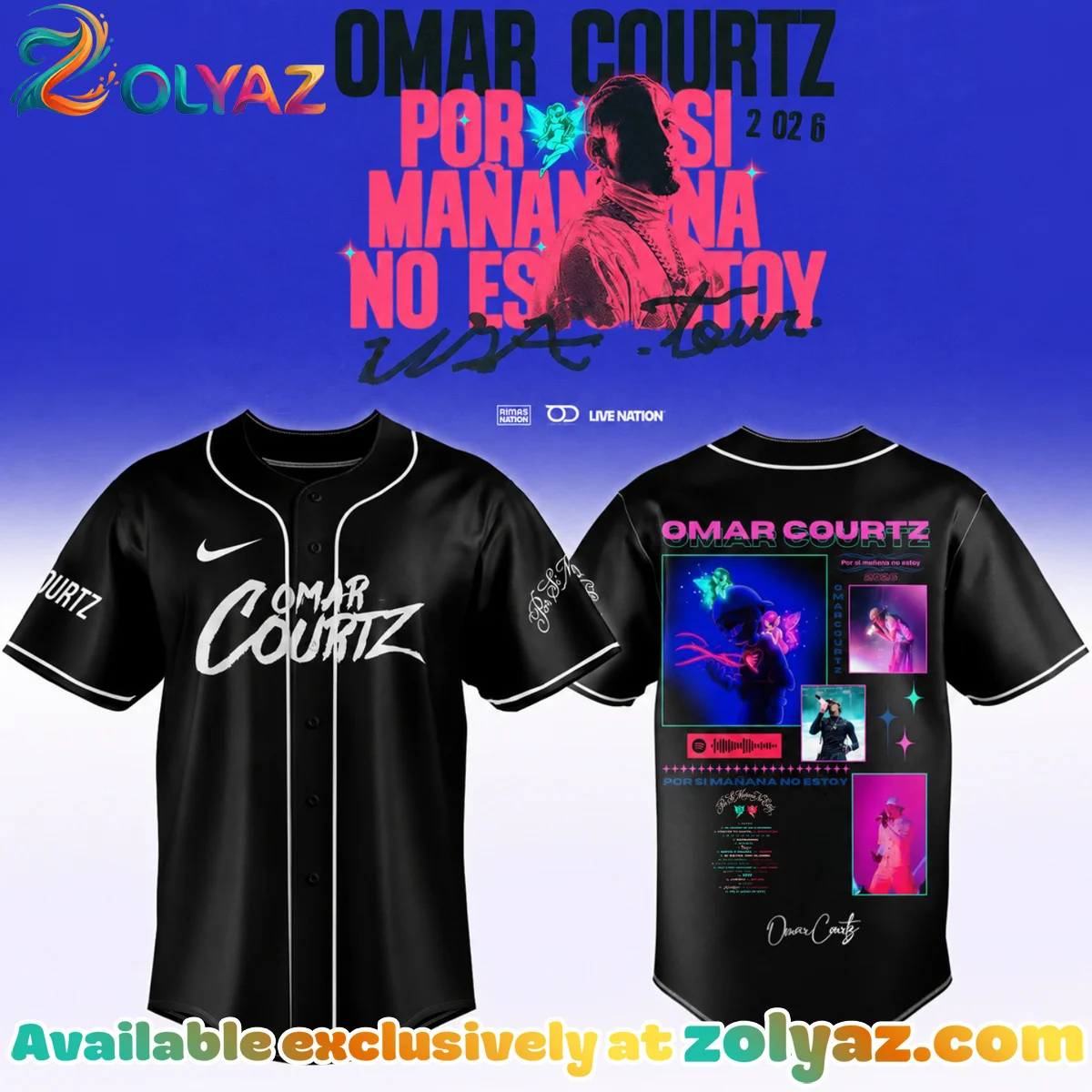 Omar Courtz Por Si Mañana No Estoy Tour Signature Jersey - Series 5
