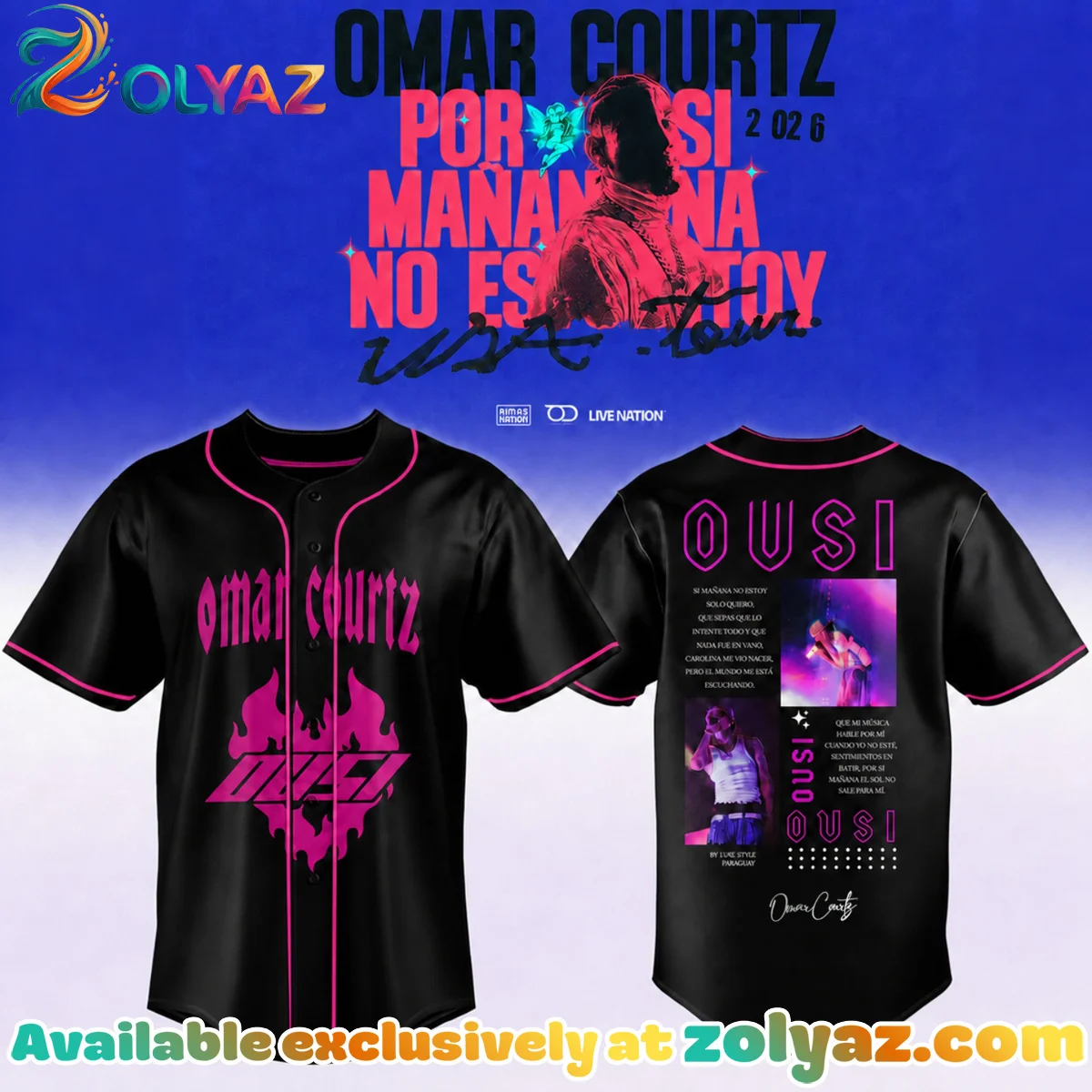 Omar Courtz Por Si Mañana No Estoy Tour Signature Jersey - Part 3