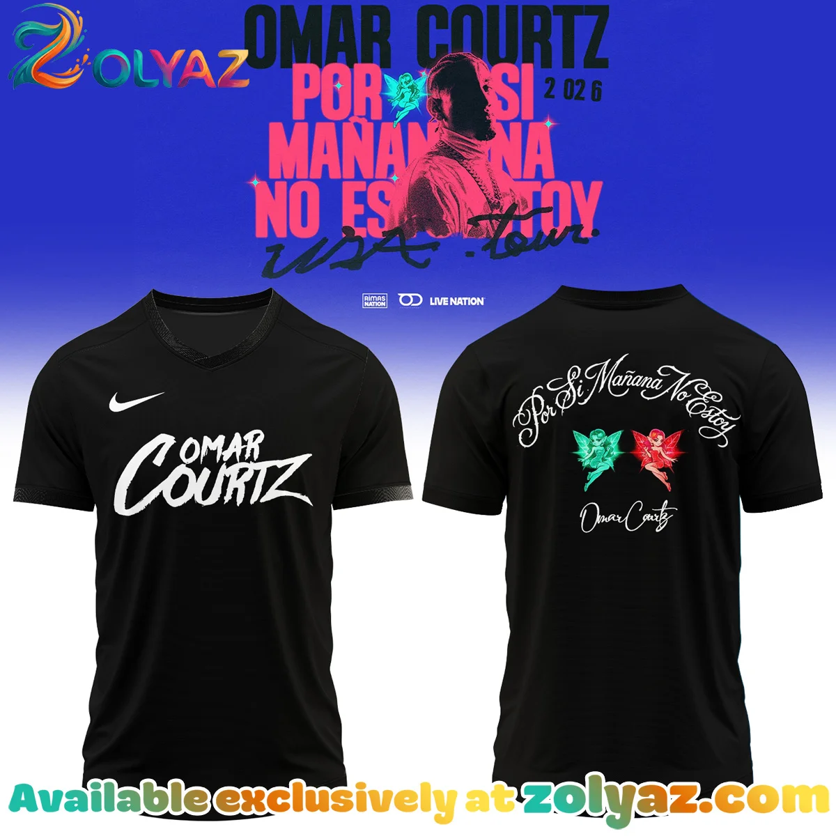 Omar Courtz Por Si Mañana No Estoy Tour Signature Jersey - Part 9