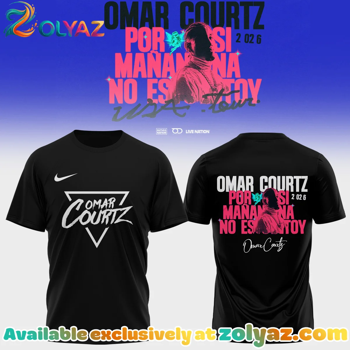 Omar Courtz Por Si Mañana No Estoy Tour Signature Shirt & Hoodie - Series 13