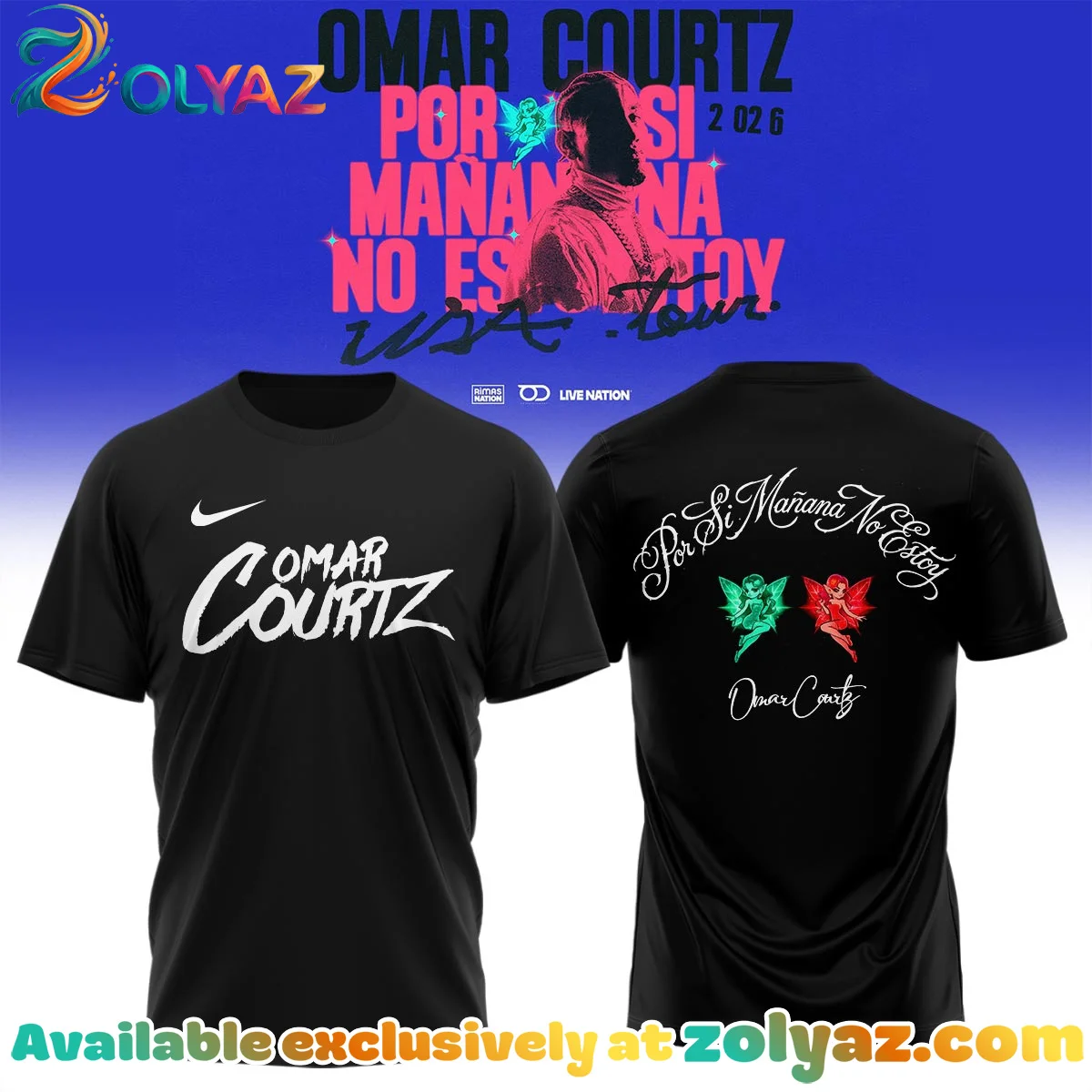 Omar Courtz Por Si Mañana No Estoy Tour Signature Shirt & Hoodie (Release 14)