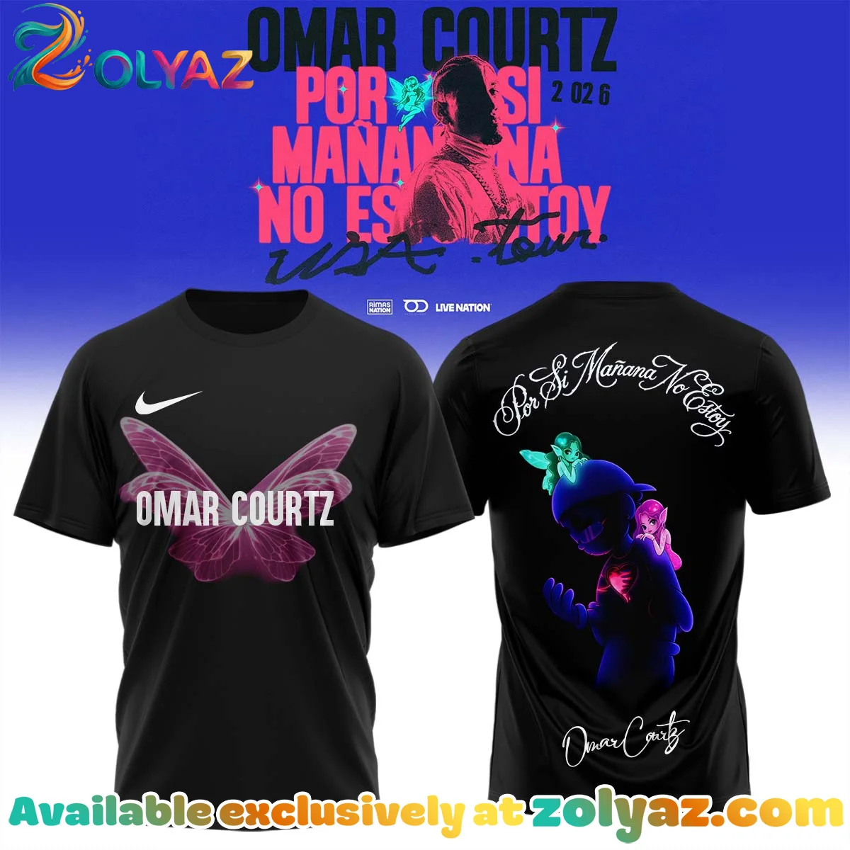 Omar Courtz Por Si Mañana No Estoy Tour Signature T-Shirt & Hoodie [Batch 11]