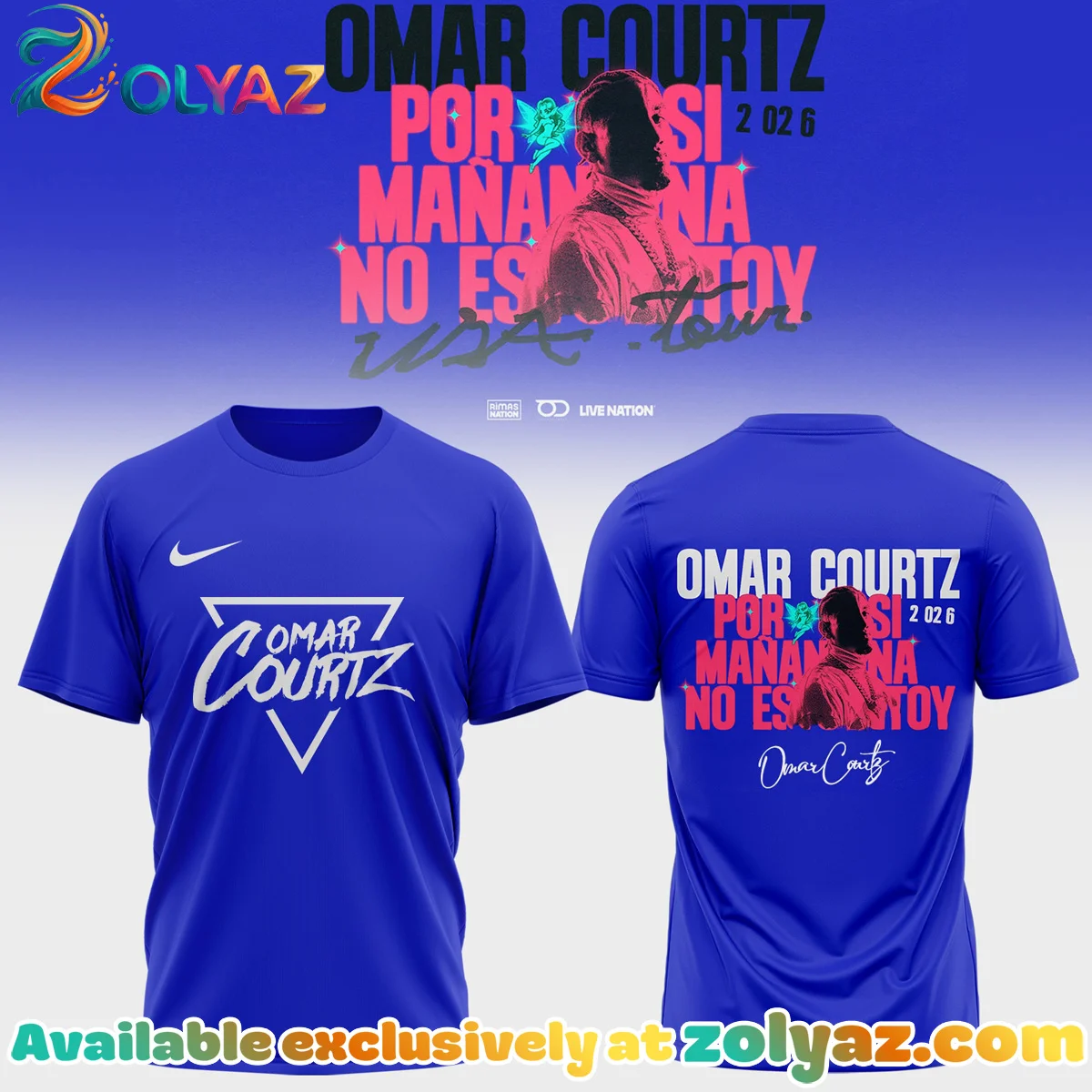 Omar Courtz Por Si Mañana No Estoy Tour Signature T-Shirt & Hoodie - Part 12