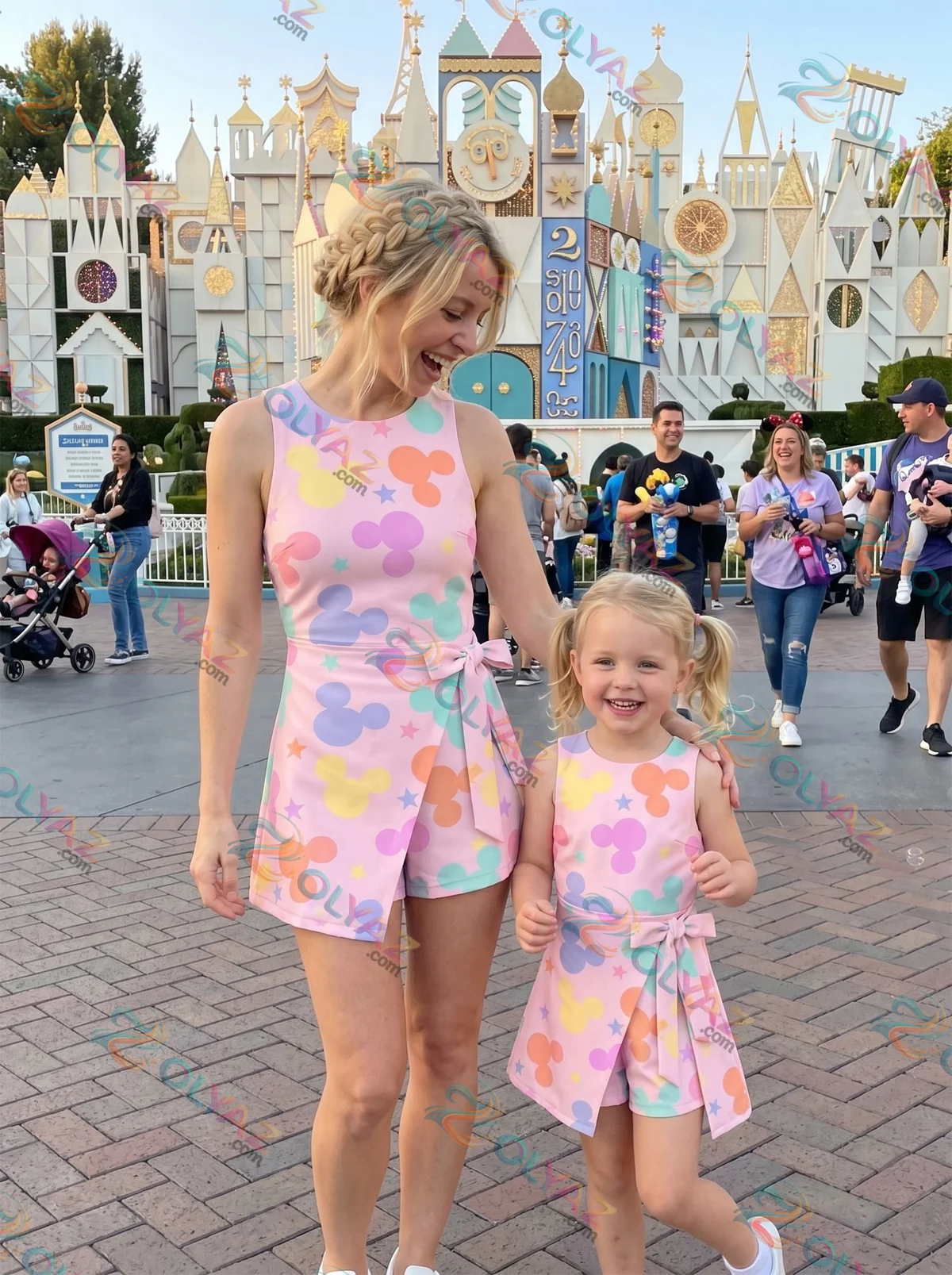 Pastel Mickey Athletic Dress - Tennis Dress Skirt, Disney Park Vacation Outfit, Pastel Mickey Skort Dress