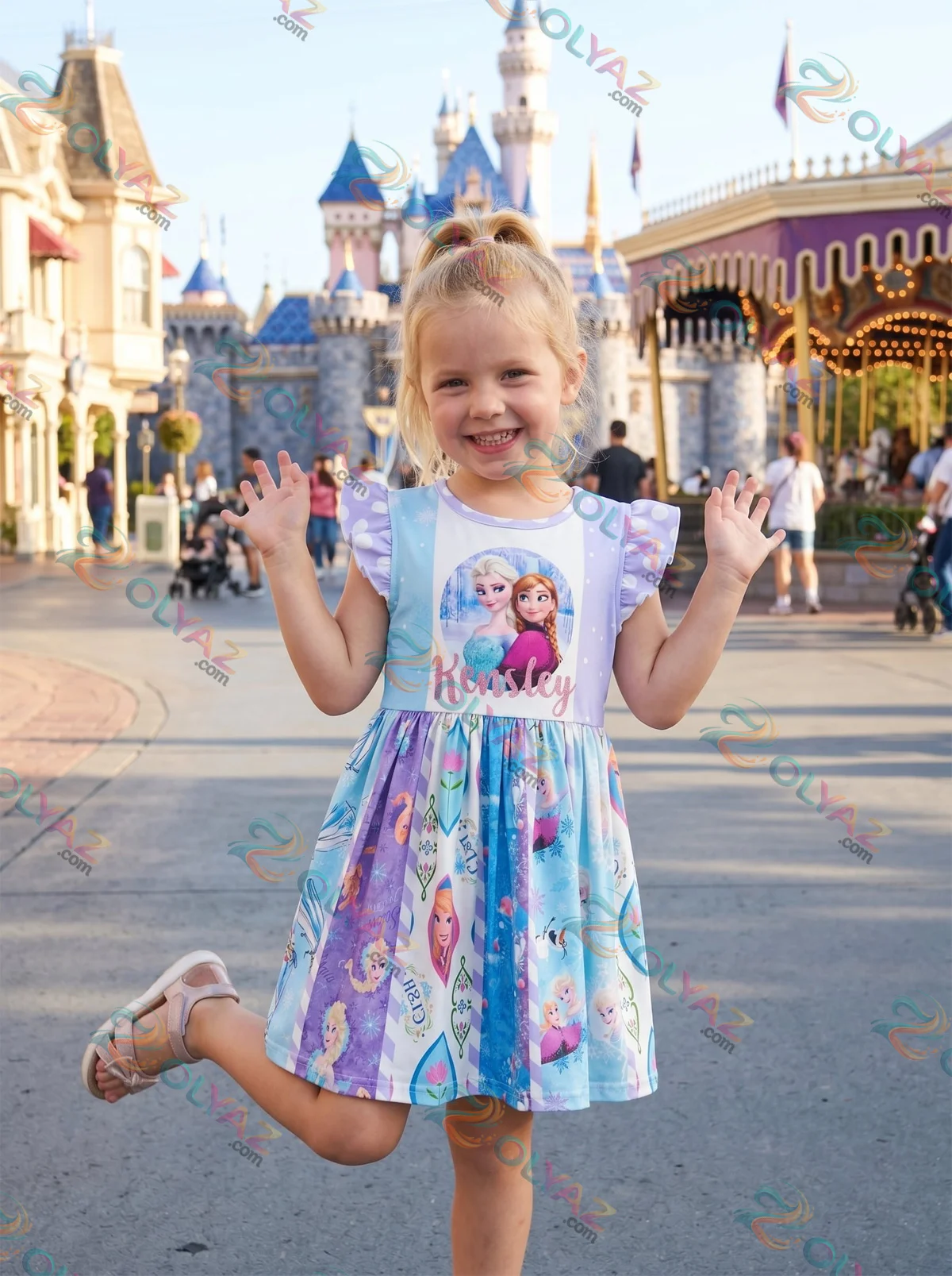 Frozen, Elsa, Anna Skater Dress Frozen, Elsa, Anna Skater Dress