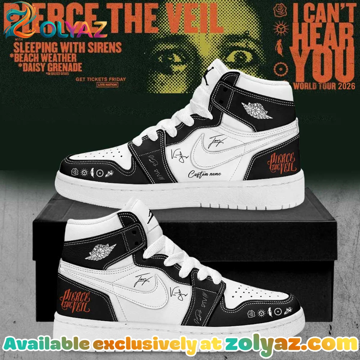 Pierce the Veil I Can't Hear You World Tour Signature Apparel [Batch 20]