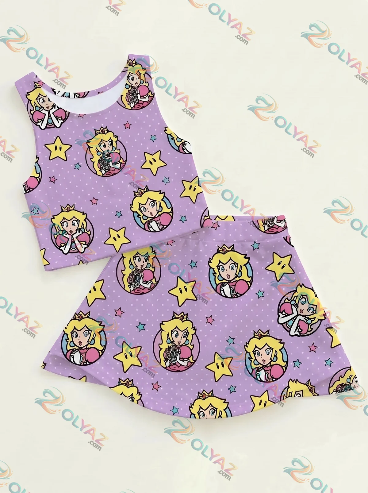 Princess Peach x Super Mario Dress Set