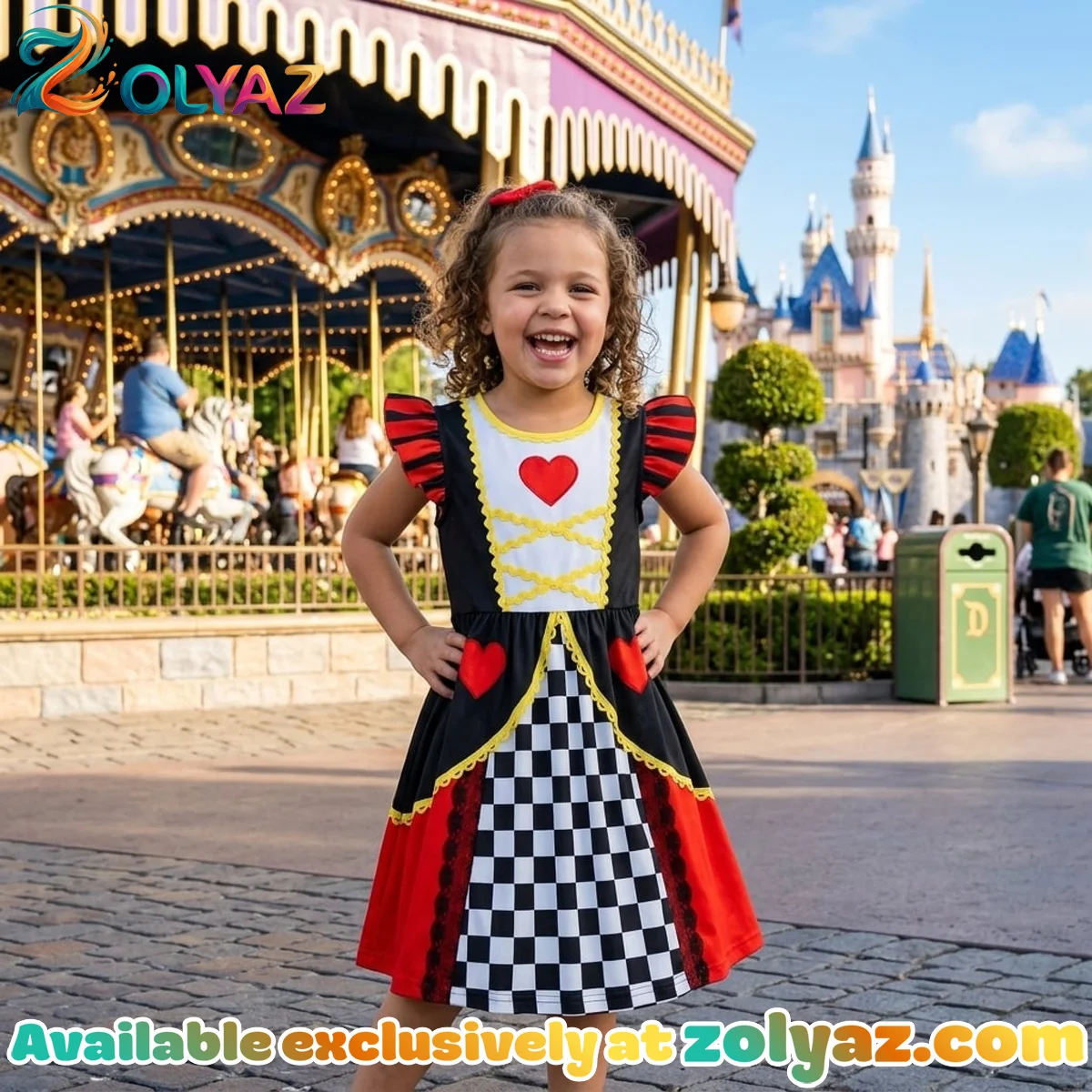 Queen of Hearts, Alice in Wonderland Skater Dress Queen of Hearts, Alice in Wonderland Skater Dress