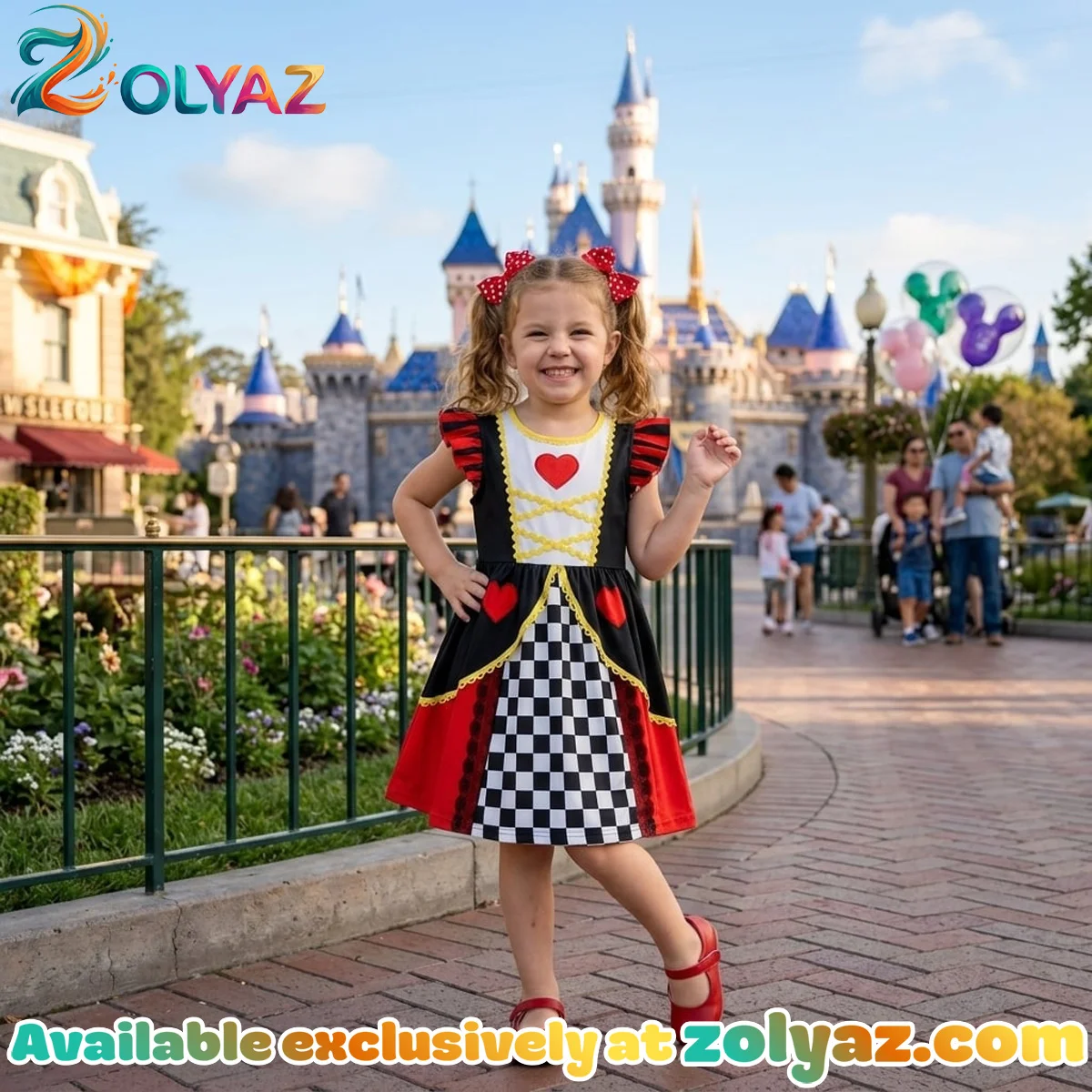Queen of Hearts, Alice in Wonderland Skater Dress Queen of Hearts, Alice in Wonderland Skater Dress
